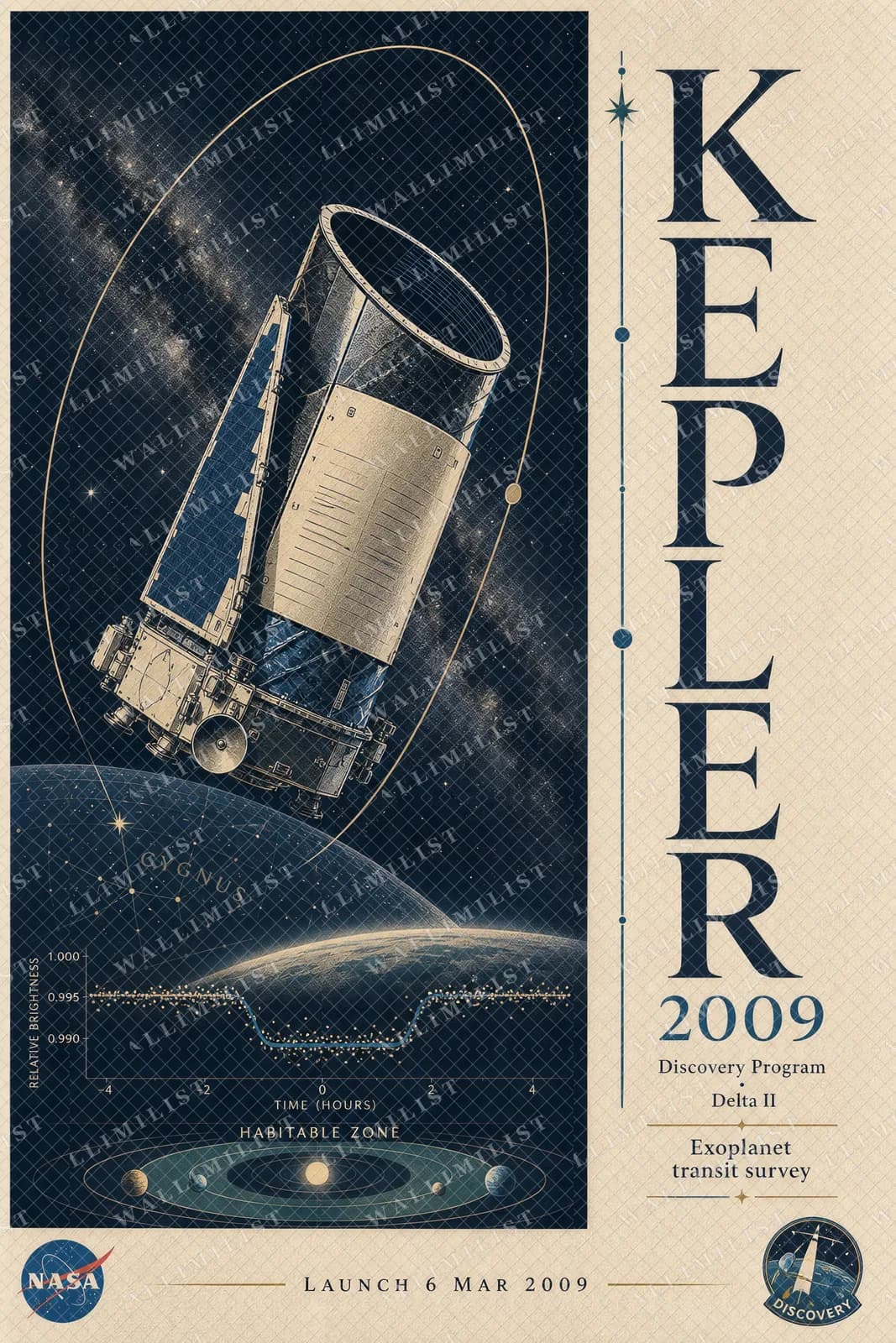 Actual watermarked print of Kepler — NASA Heritage Collector