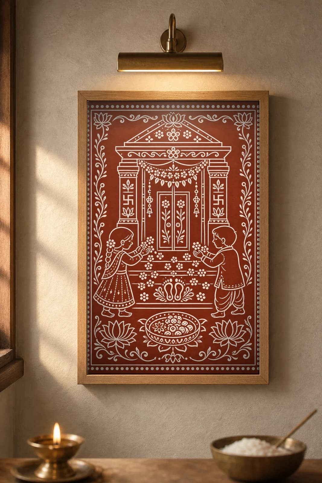 Phooldei — framed museum print, Aipan