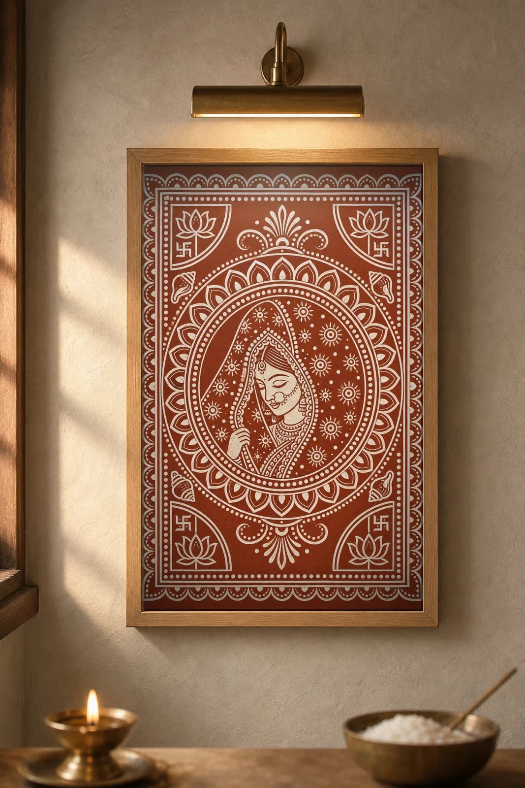 Pichhora Veil — framed museum print, Aipan