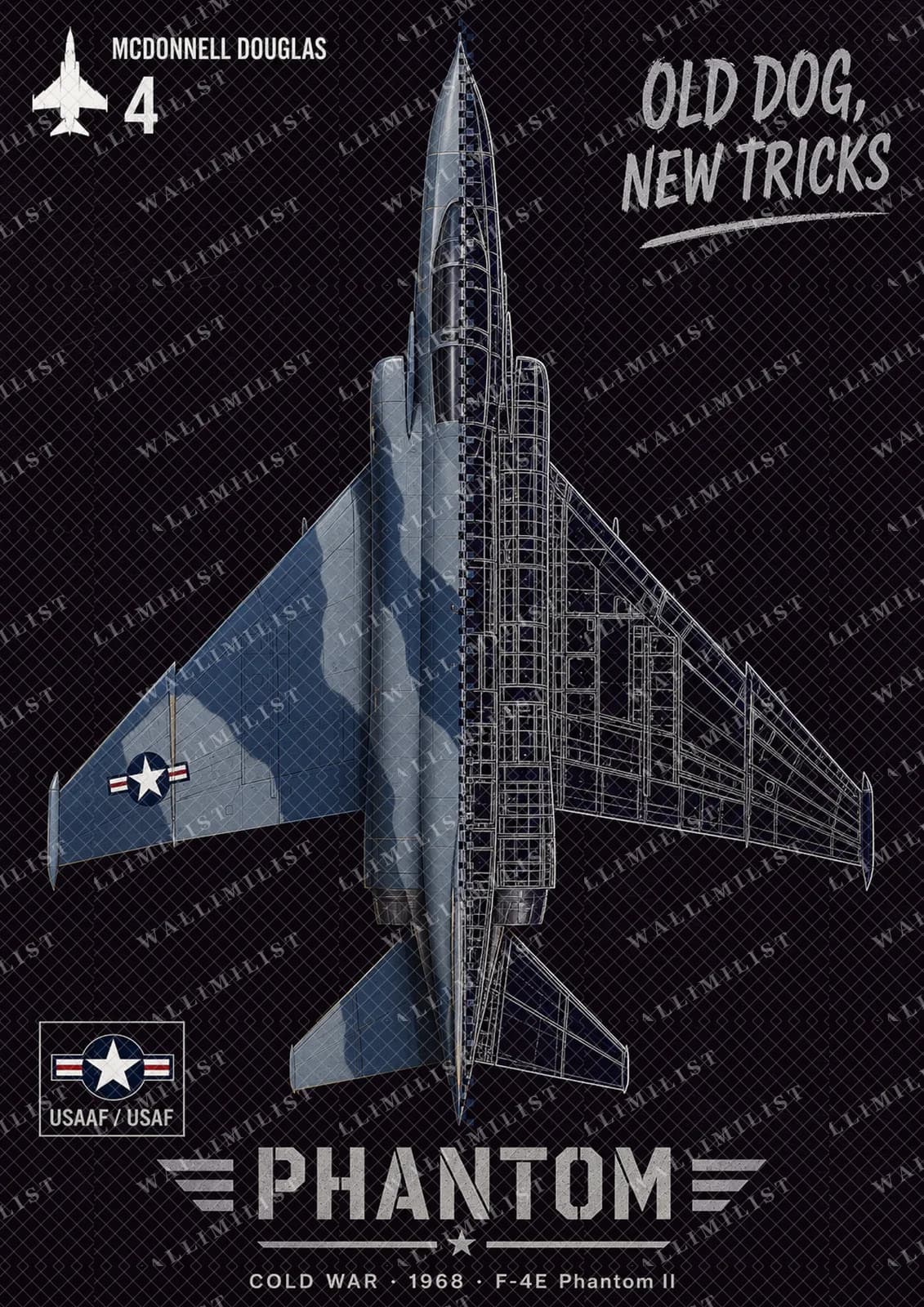 Actual watermarked print of F-4E Phantom II