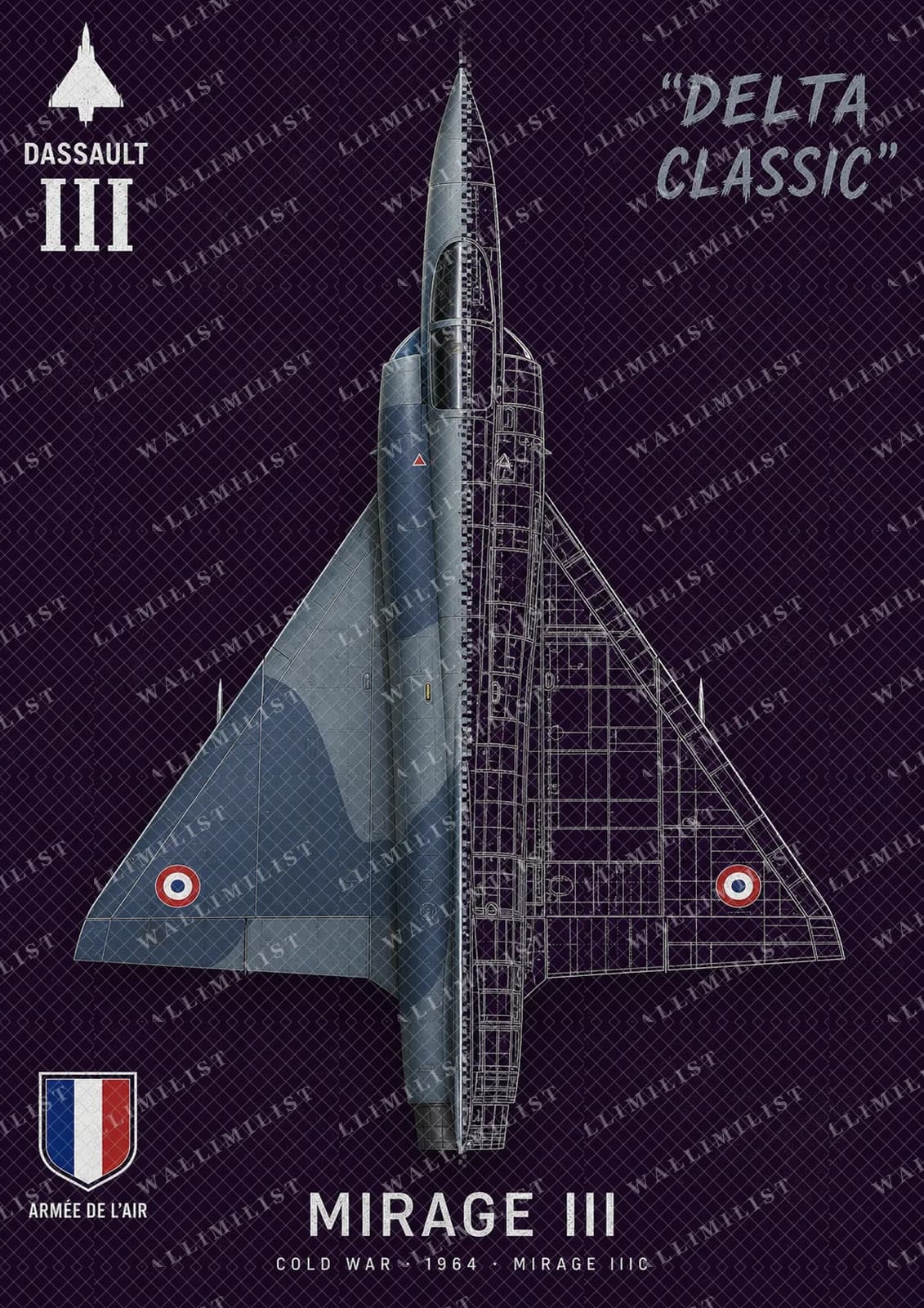 Actual watermarked print of Mirage IIIC