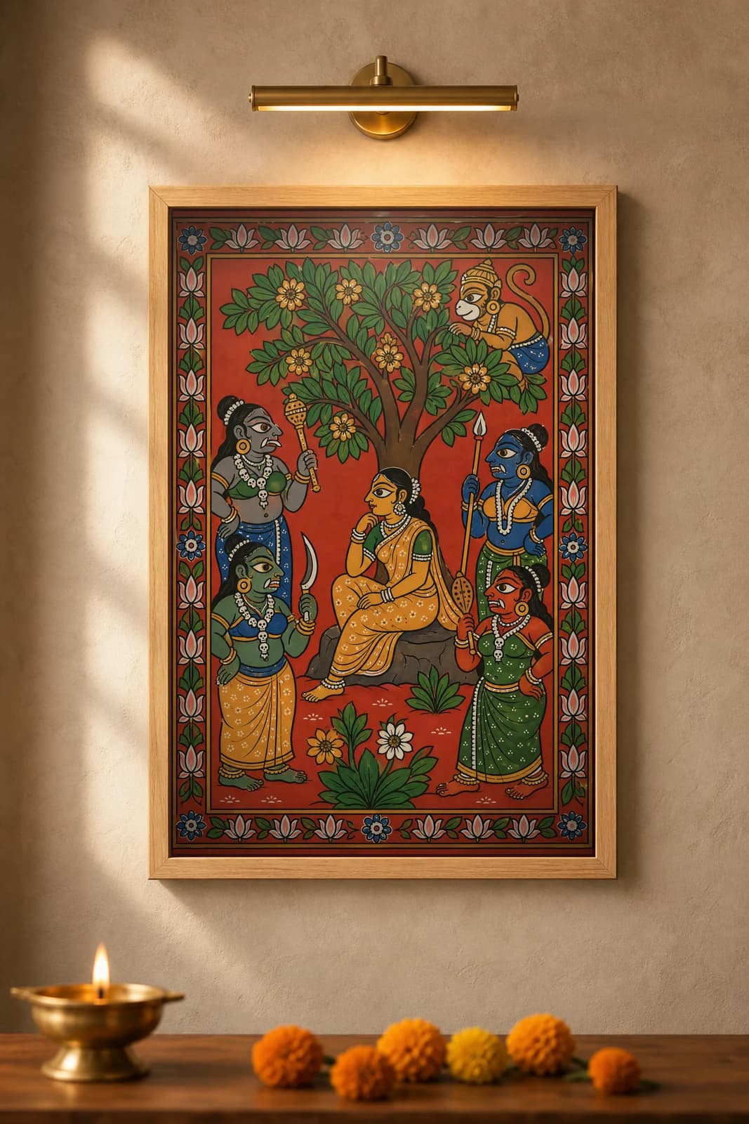 Sita Ashoka Vatika — framed museum print, Cheriyal