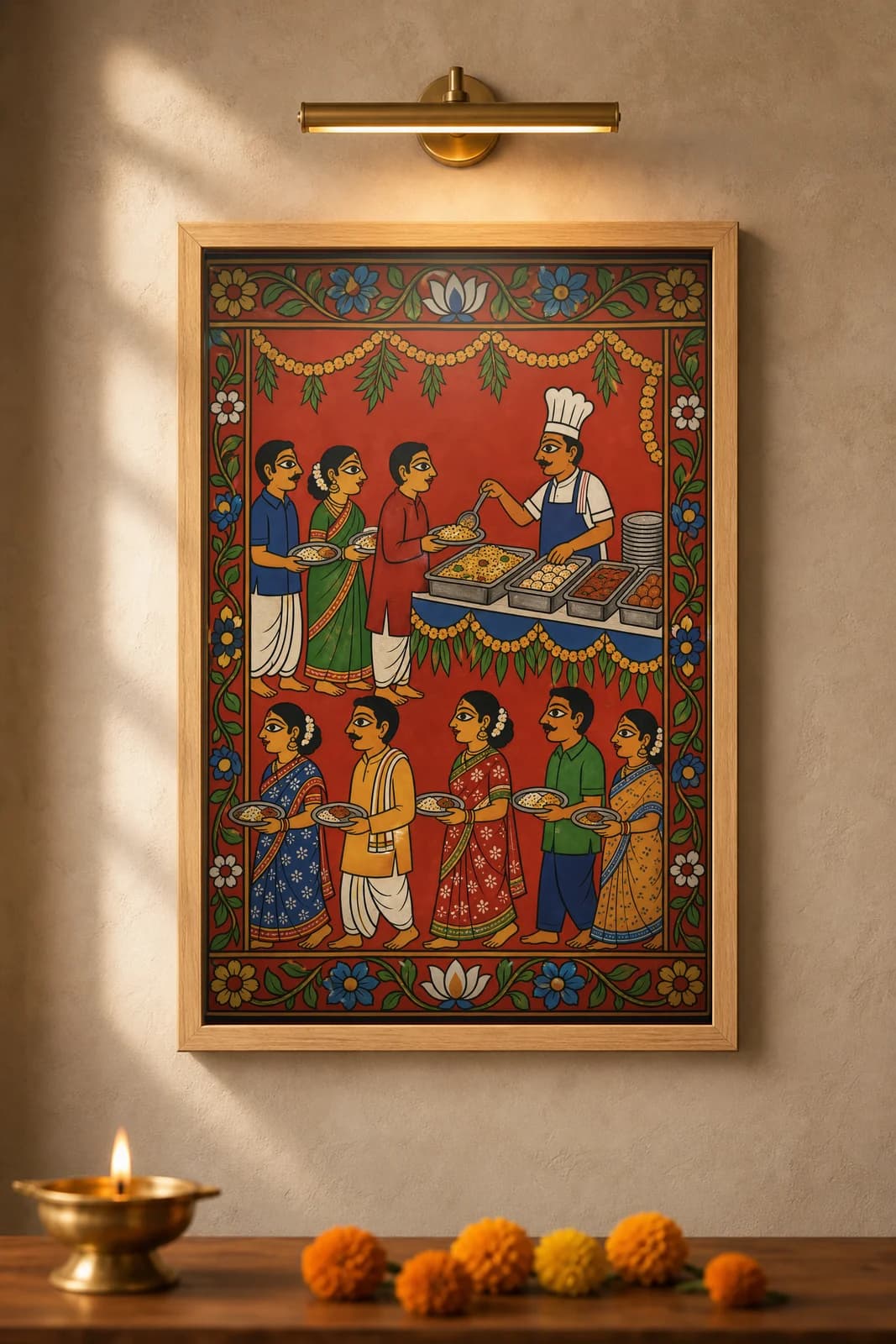 Pelli Buffet — framed museum print, Cheriyal