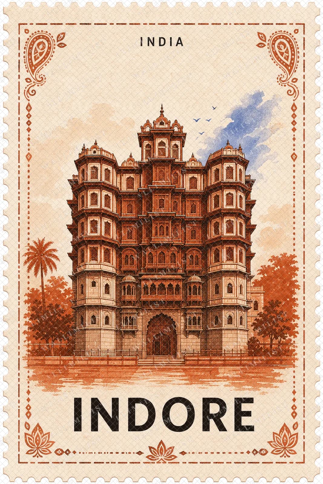 Actual watermarked print of Indore