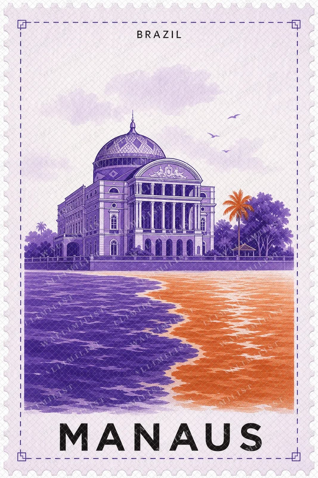 Actual watermarked print of Manaus