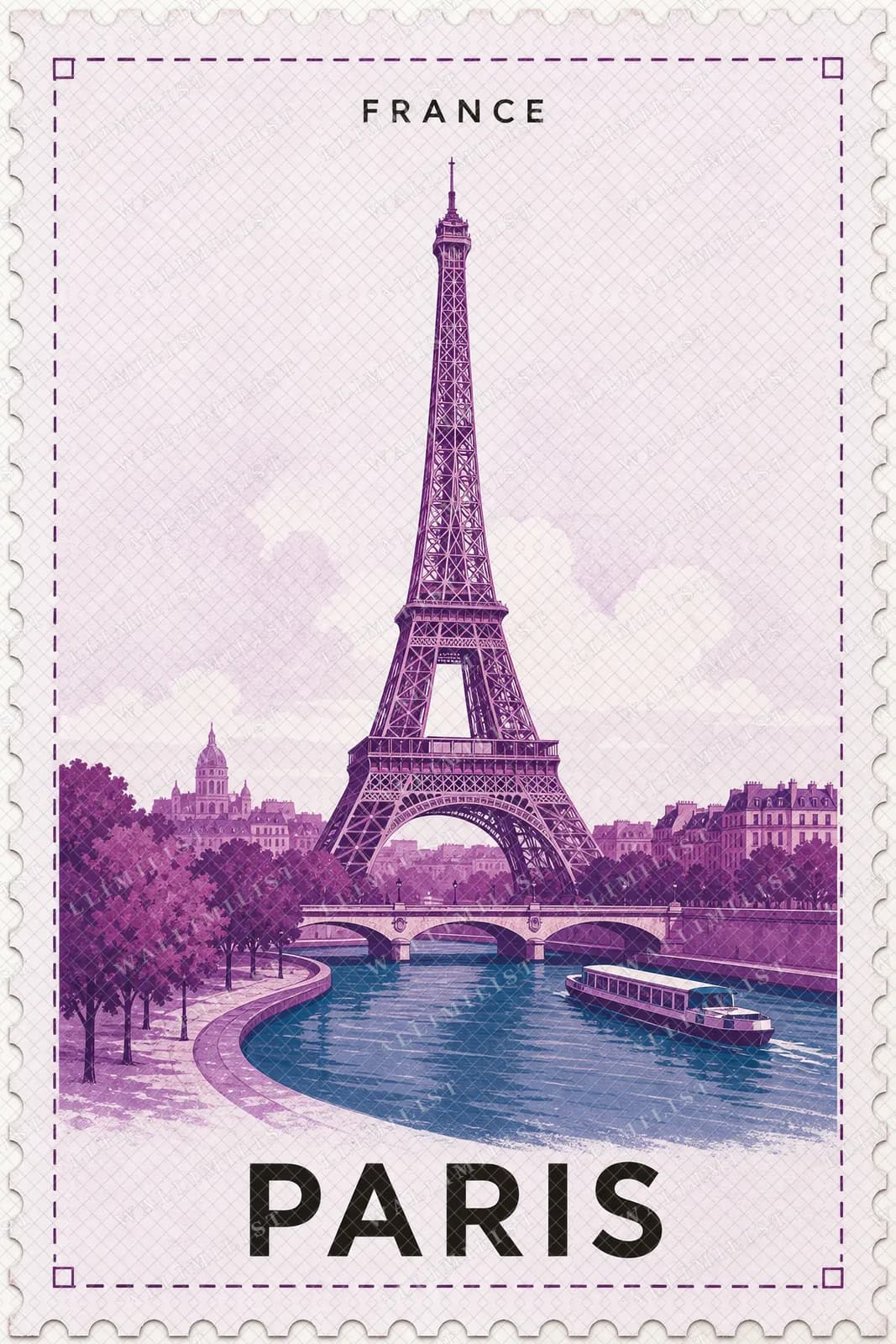 Actual watermarked print of Paris