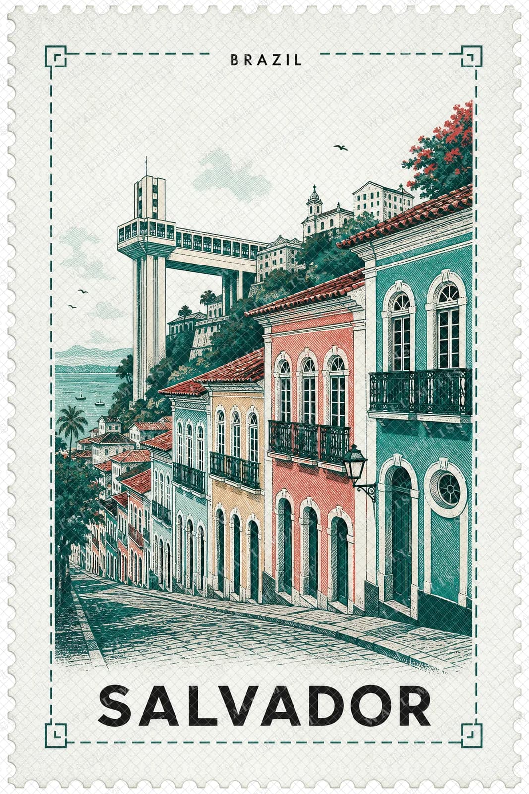 Actual watermarked print of Salvador
