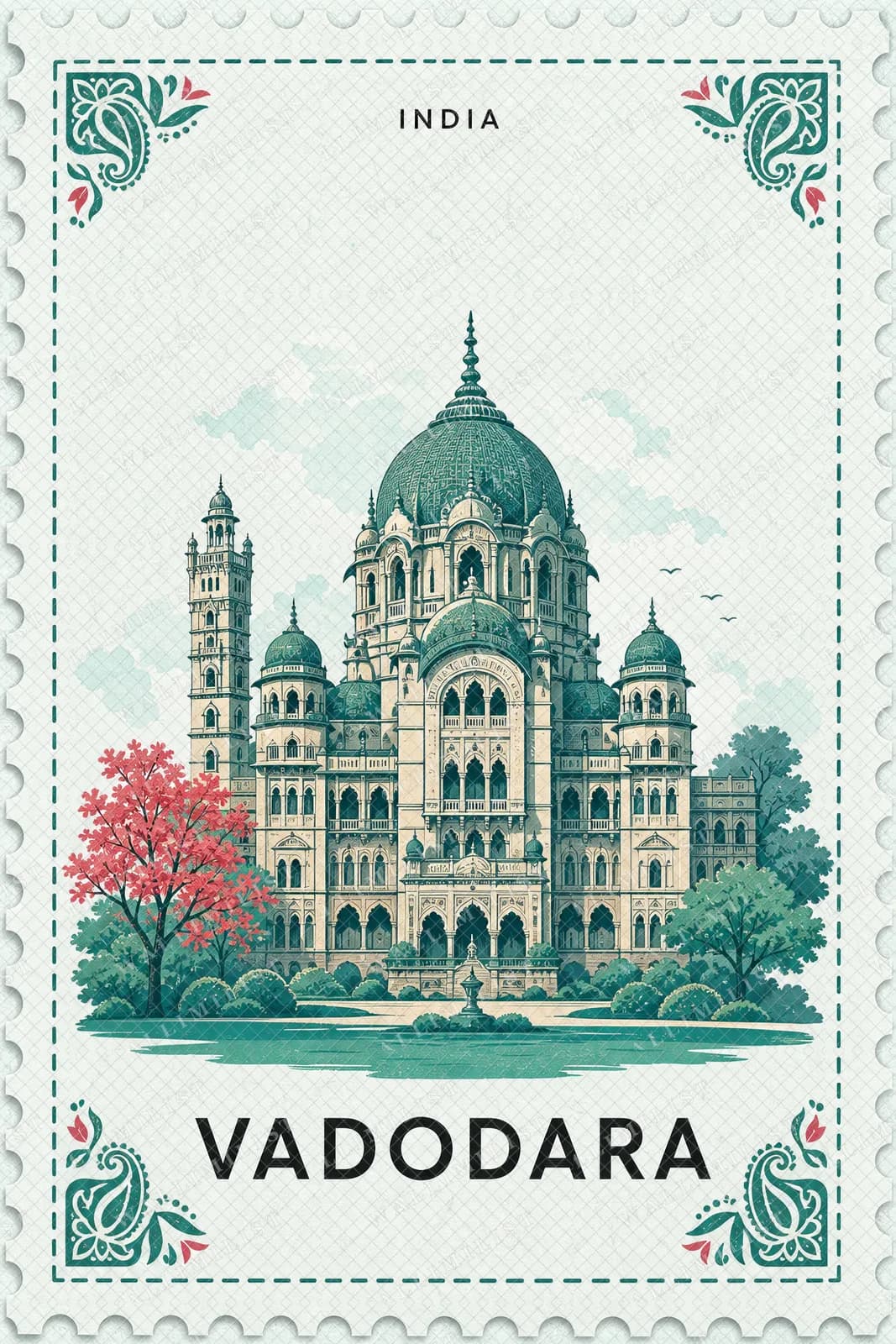 Actual watermarked print of Vadodara