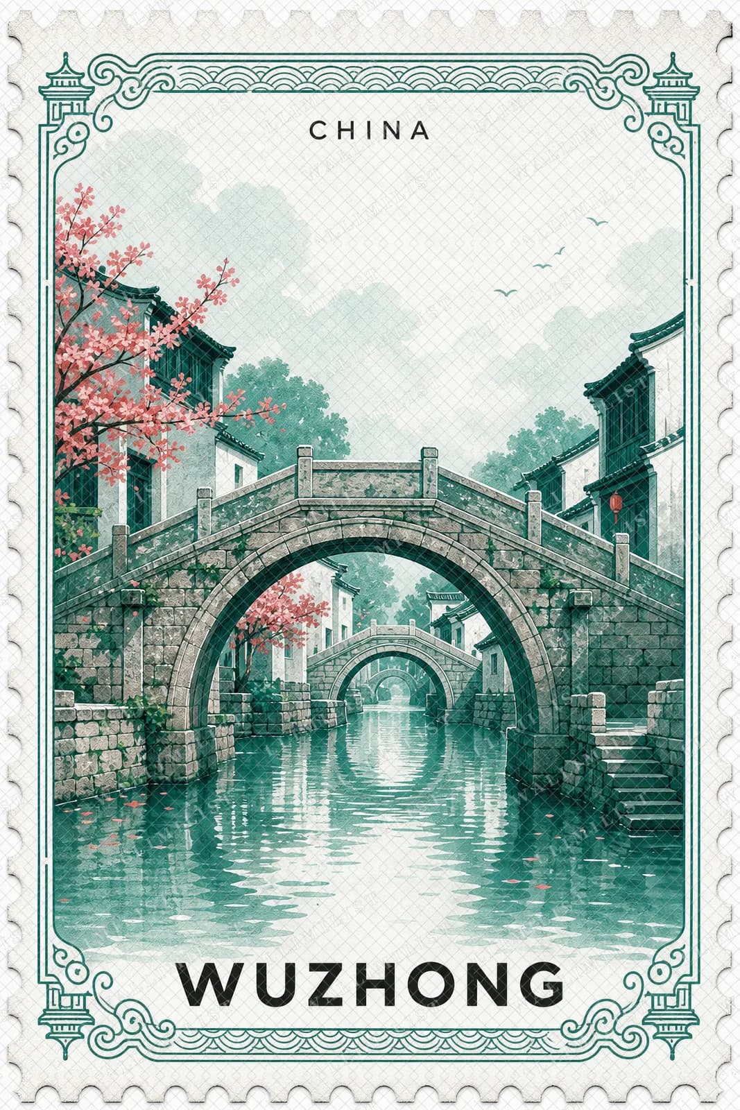 Actual watermarked print of Wuzhong