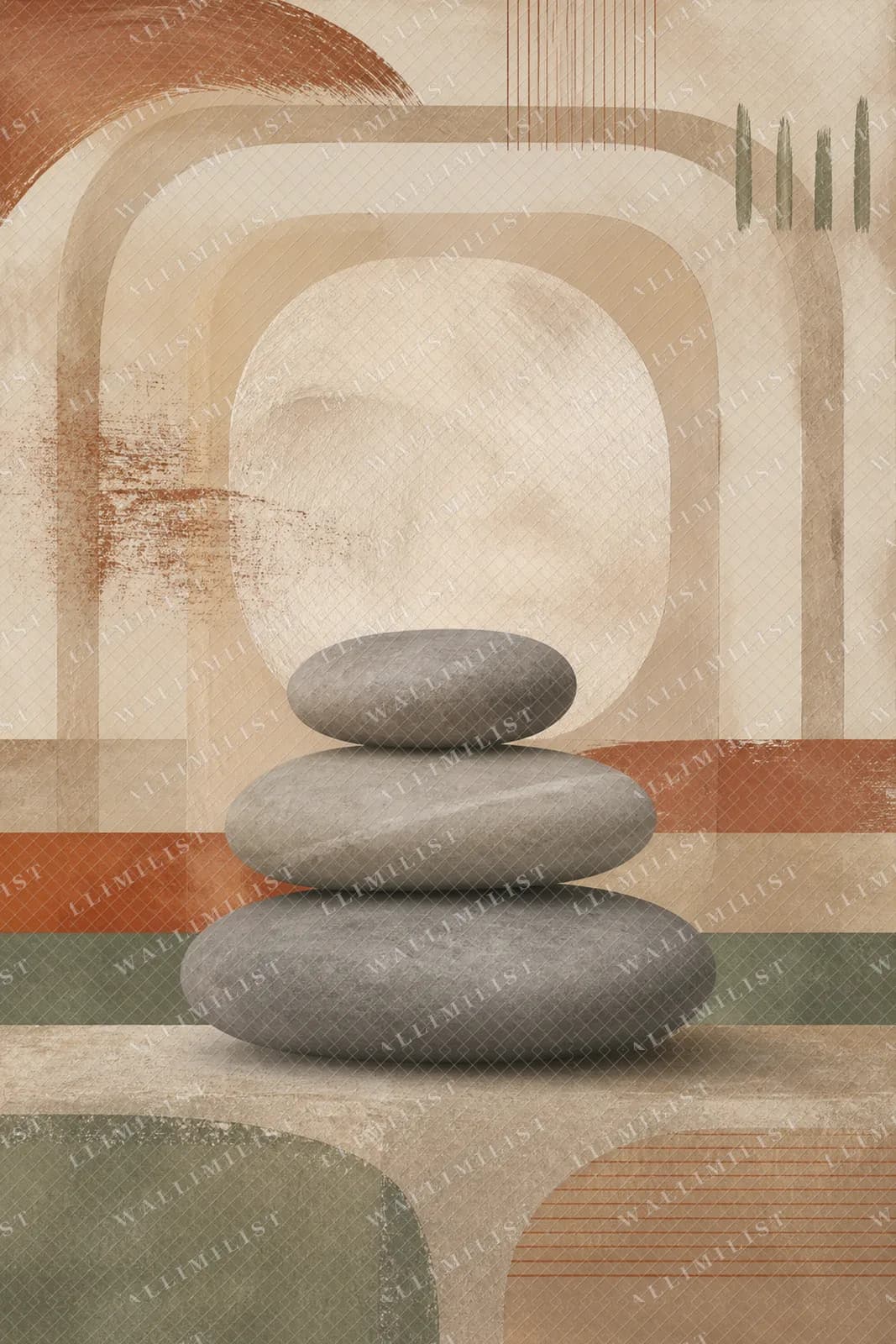 Actual watermarked print of River Stone Stack