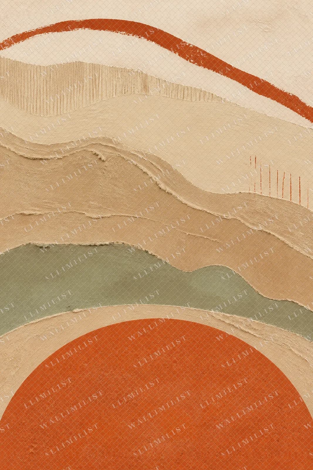Actual watermarked print of Terracotta Sun Disc
