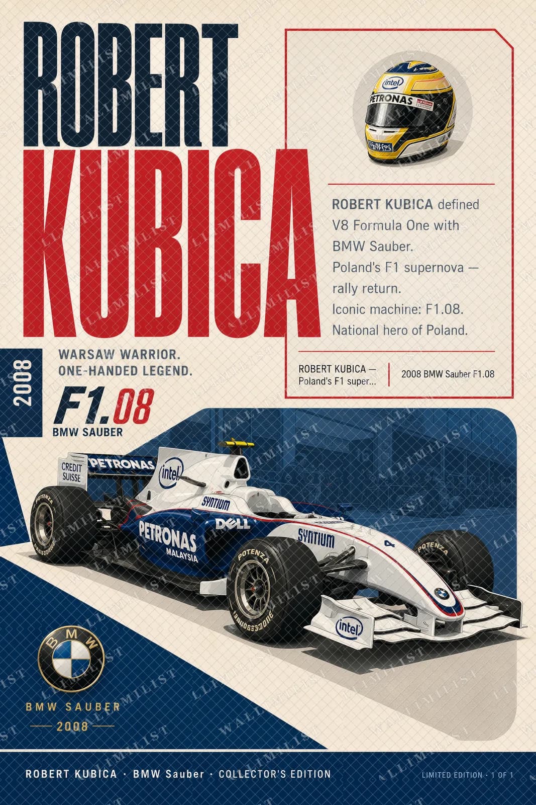 Actual watermarked print of Robert Kubica