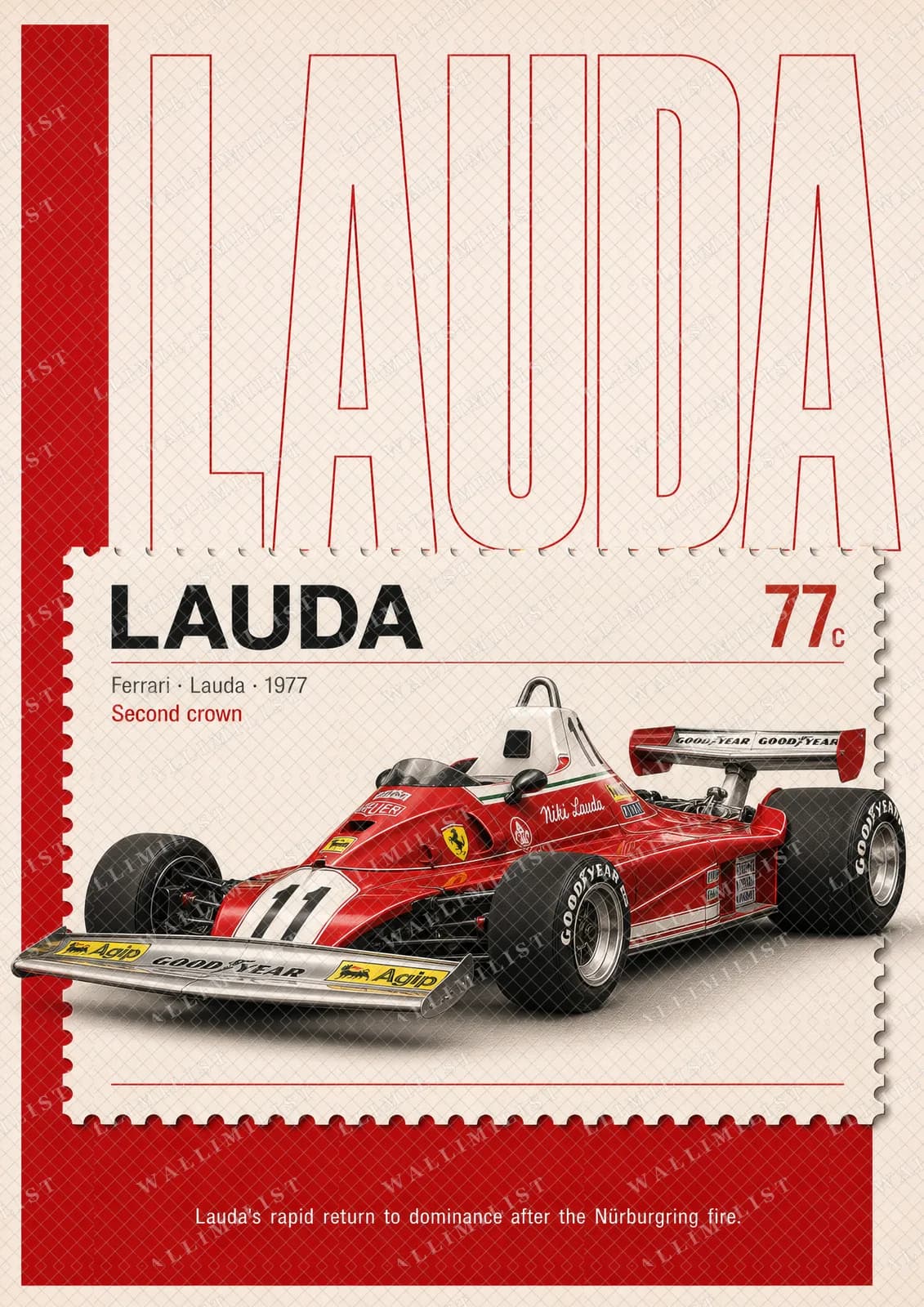 Actual watermarked print of Niki Lauda — Classic