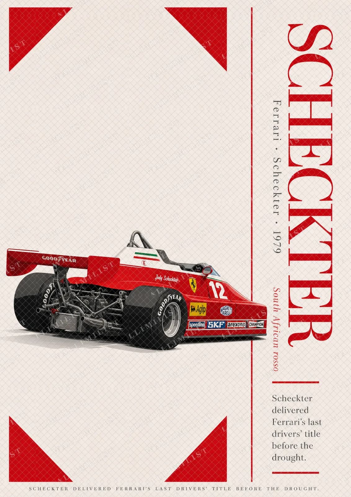 Actual watermarked print of Jody Scheckter — Classic