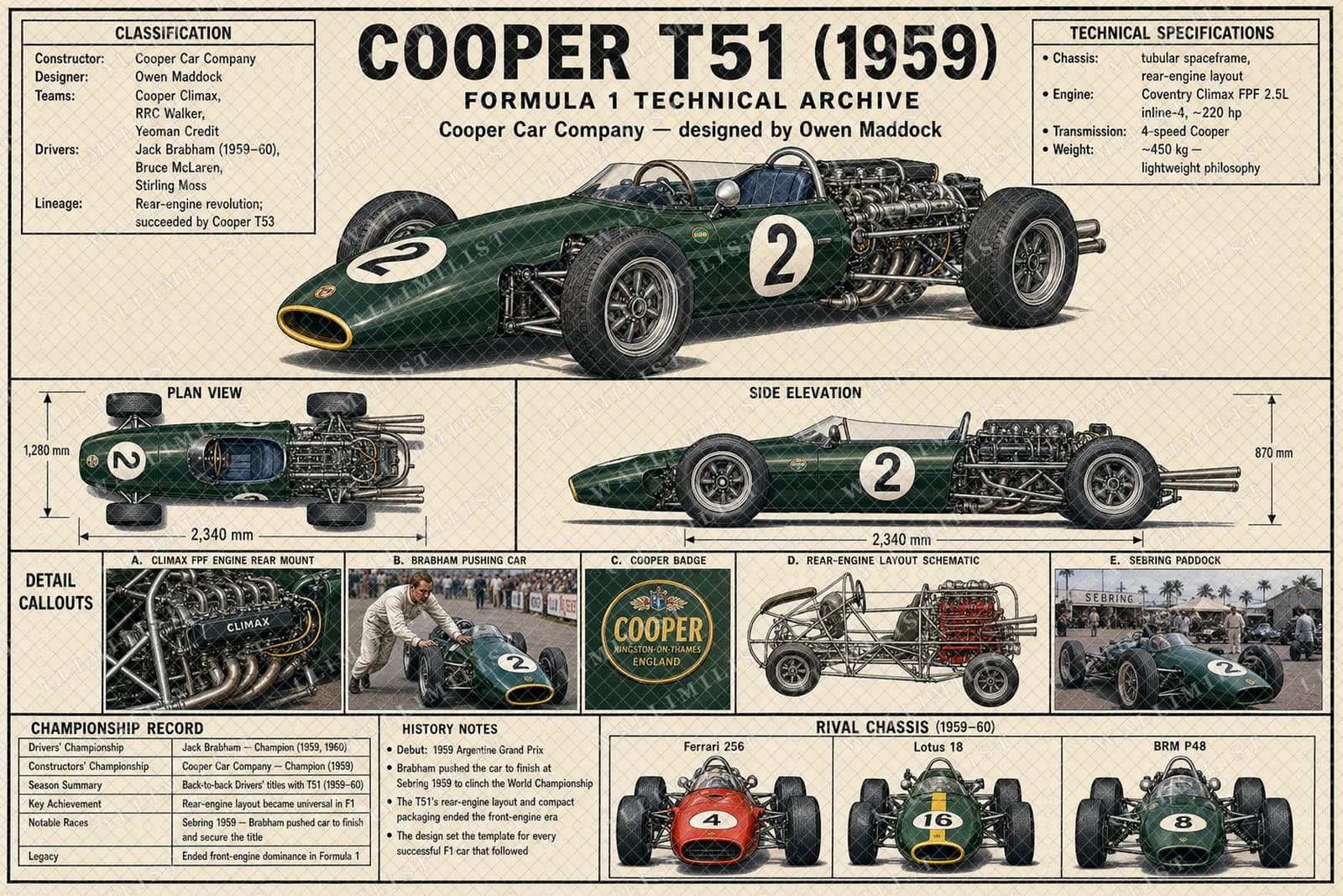 Actual watermarked print of COOPER T51
