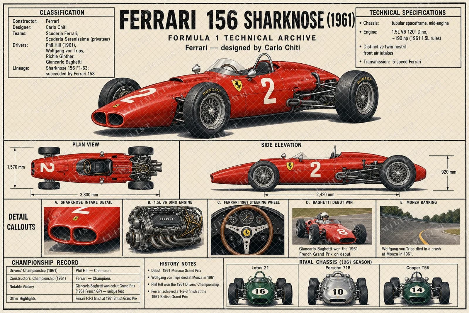 Actual watermarked print of 156 SHARKNOSE