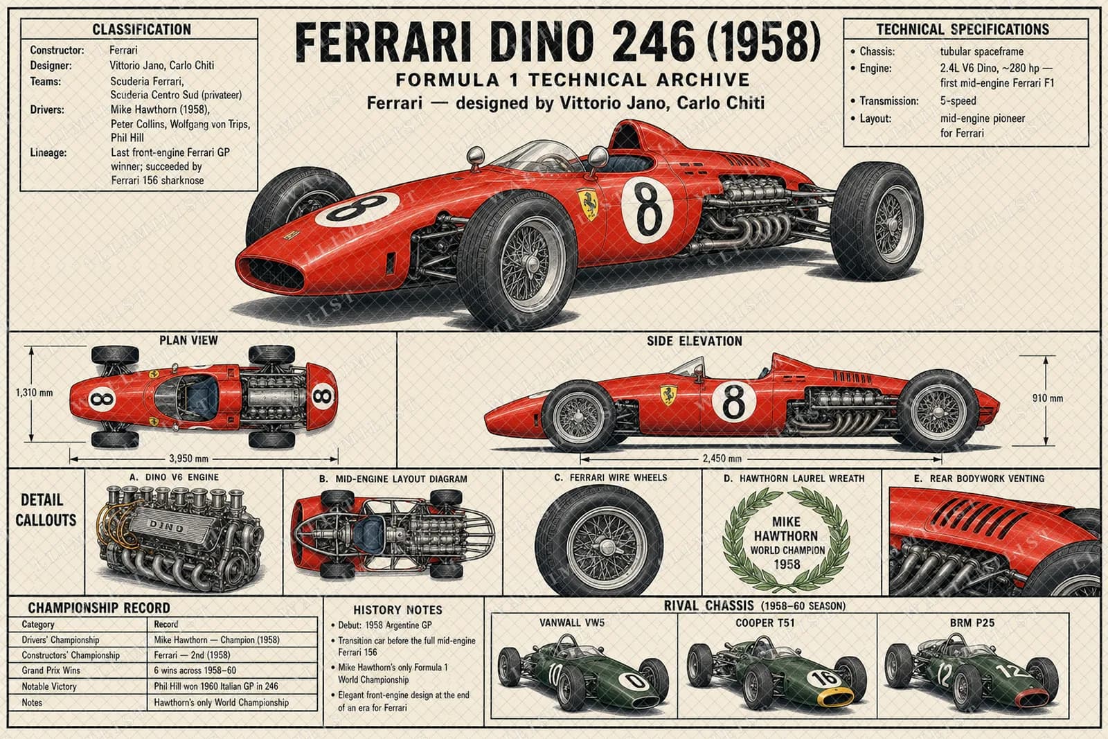 Actual watermarked print of DINO 246