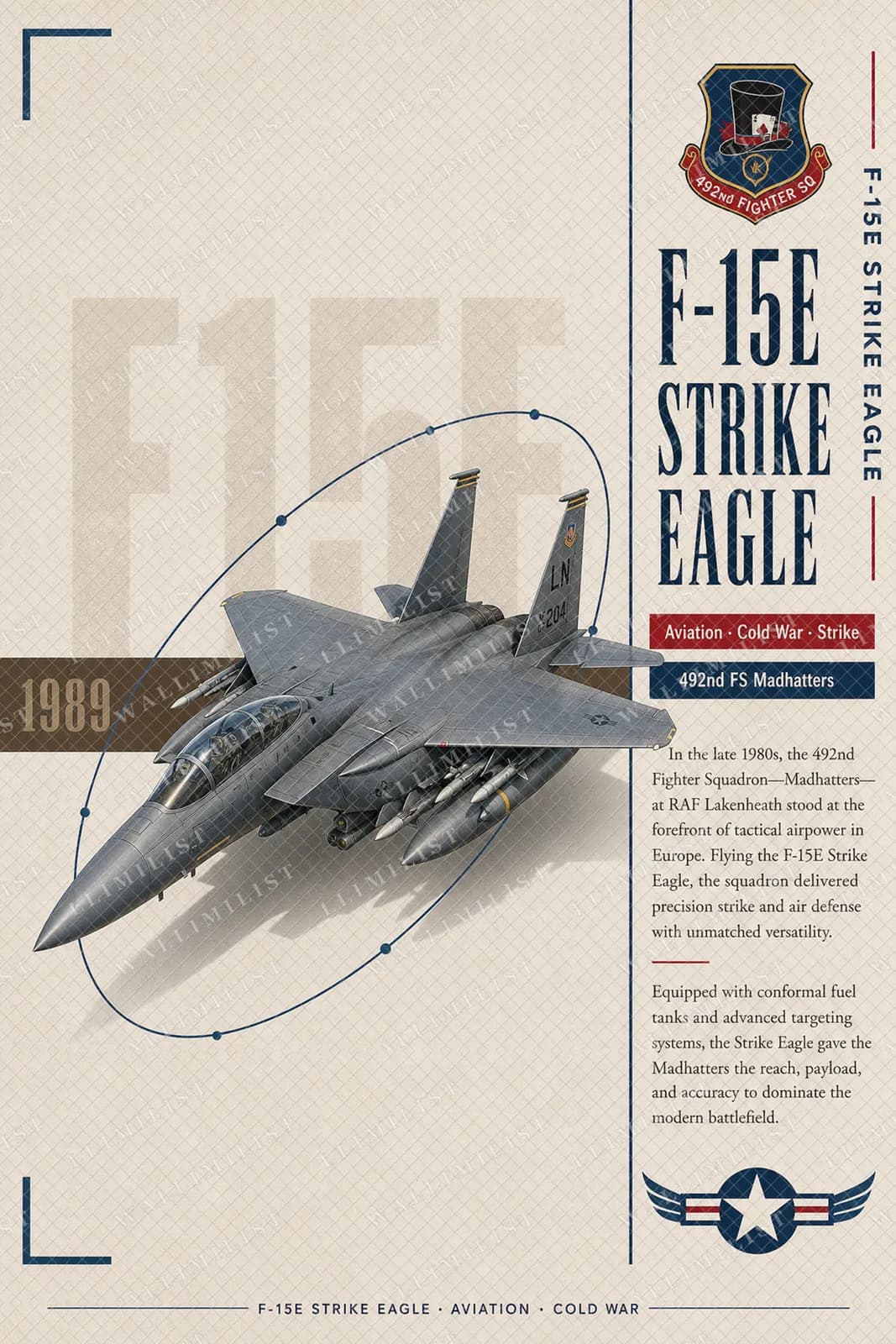 Actual watermarked print of F-15E Strike Eagle