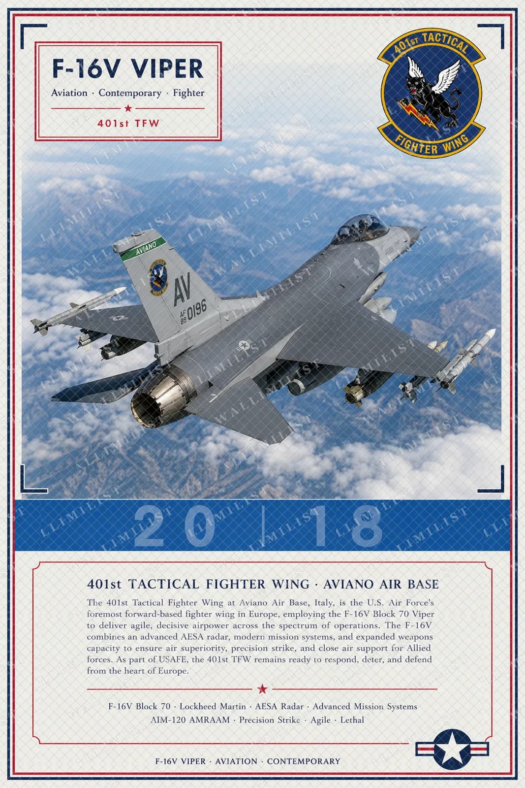 Actual watermarked print of F-16V VIPER