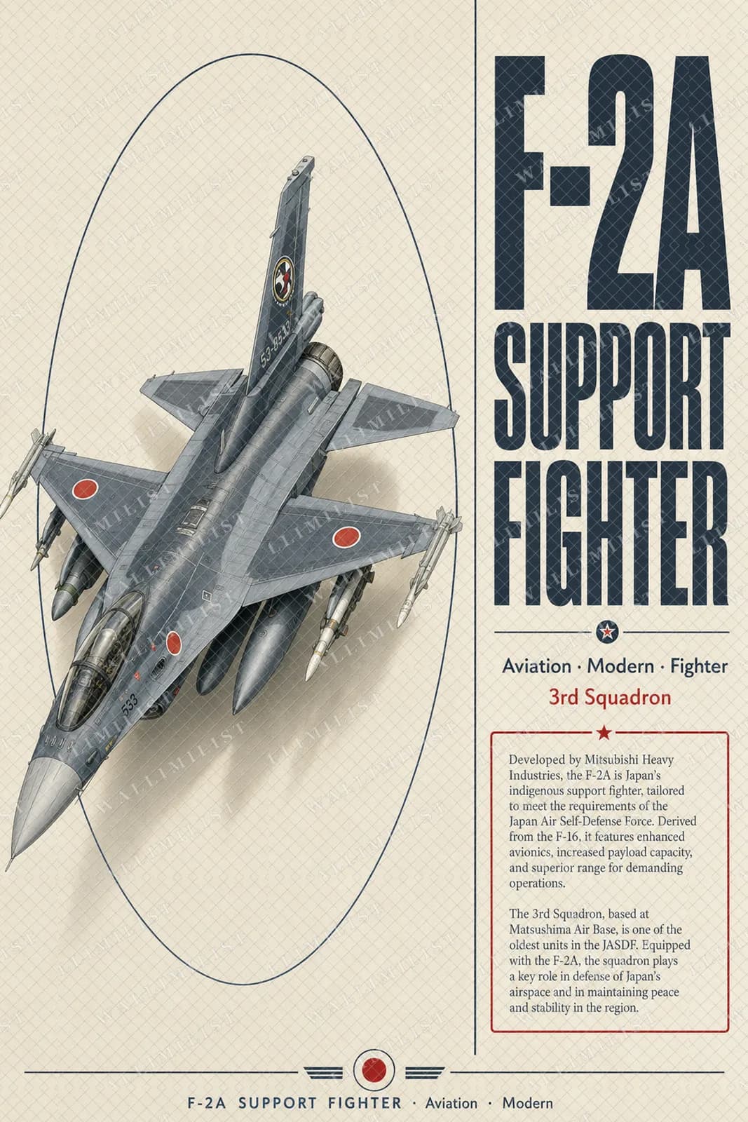 Actual watermarked print of F-2A Support Fighter