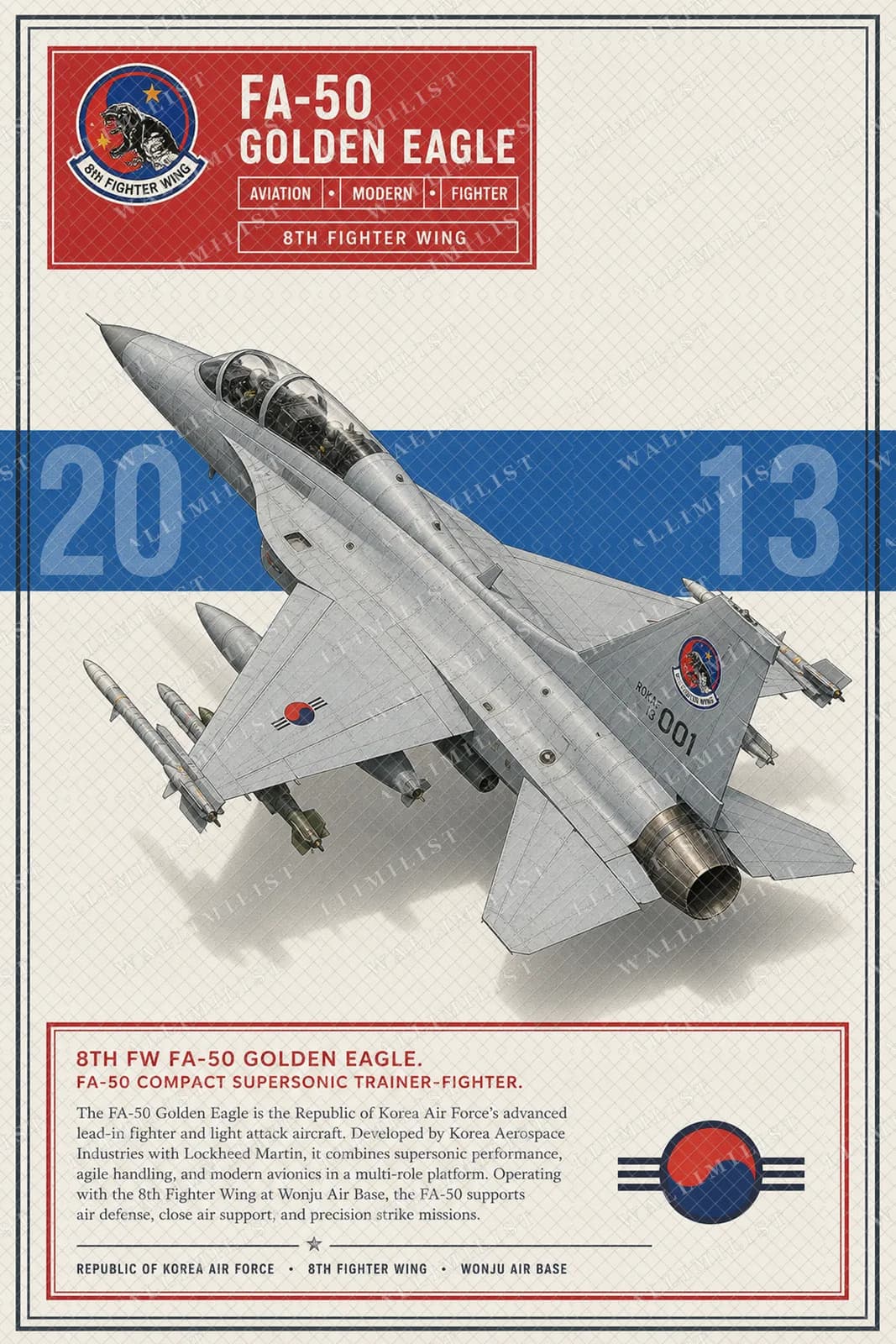 Actual watermarked print of FA-50 Golden Eagle