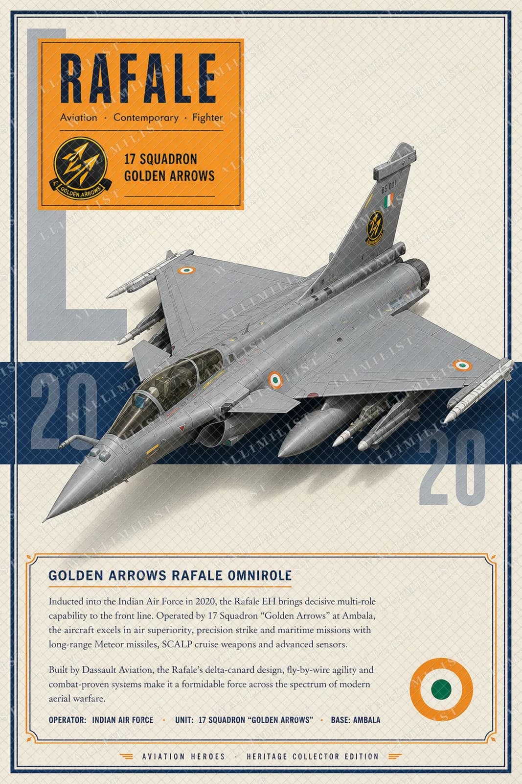Actual watermarked print of Dassault Rafale EH