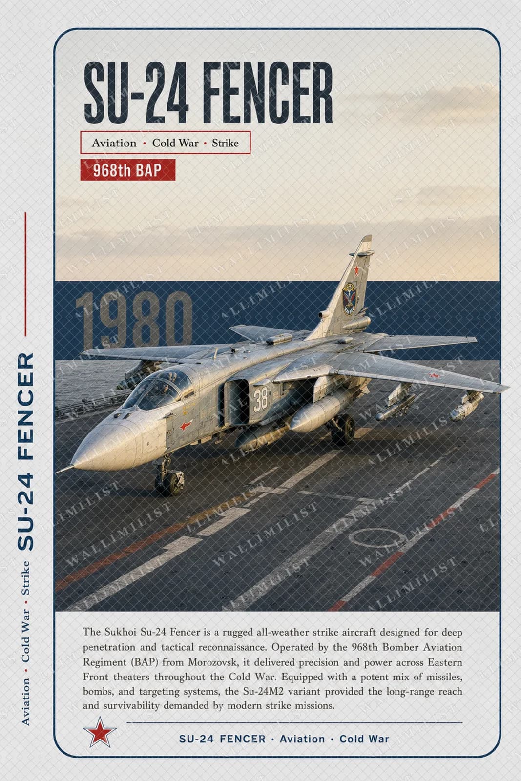 Actual watermarked print of Su-24 Fencer