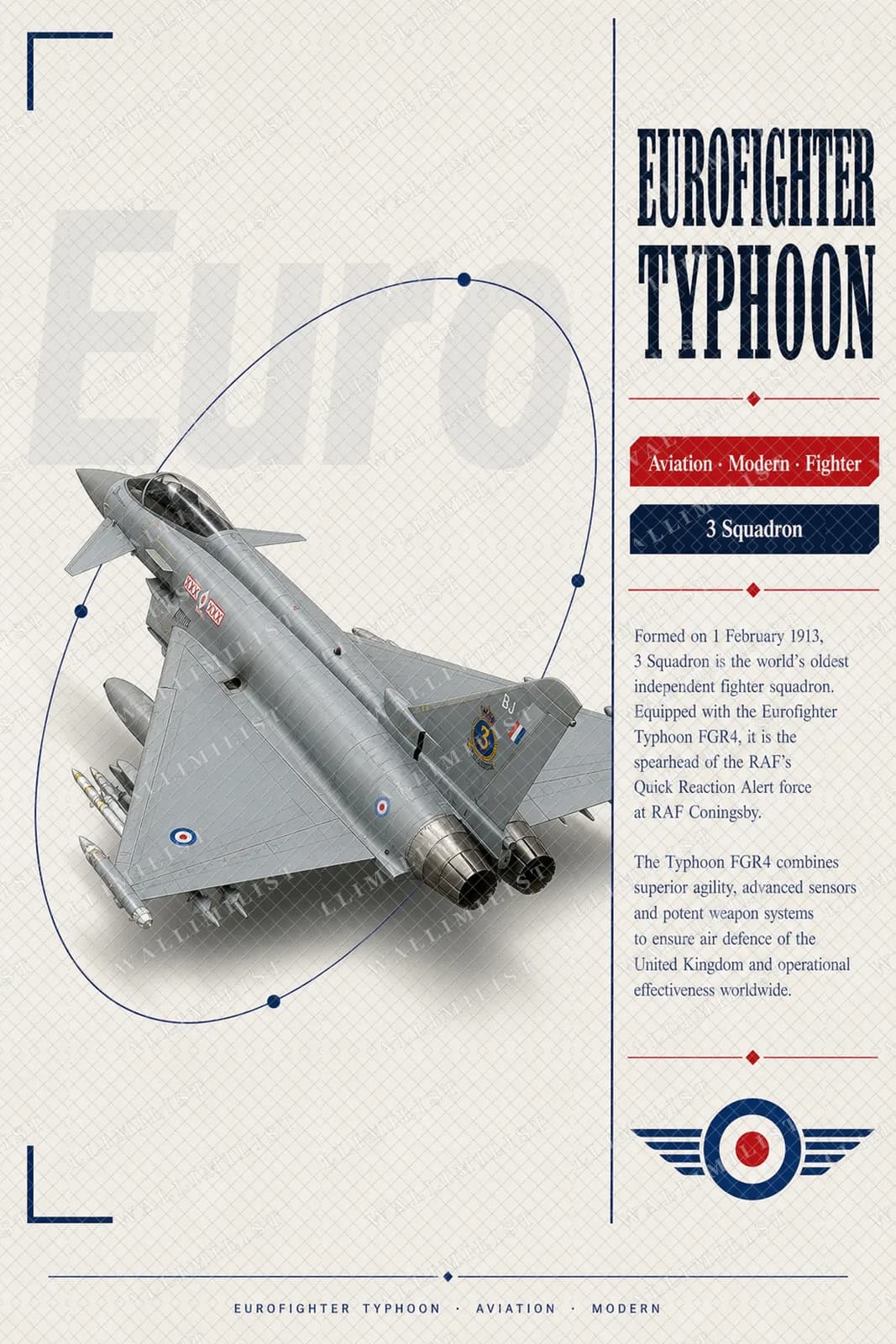 Actual watermarked print of Eurofighter Typhoon