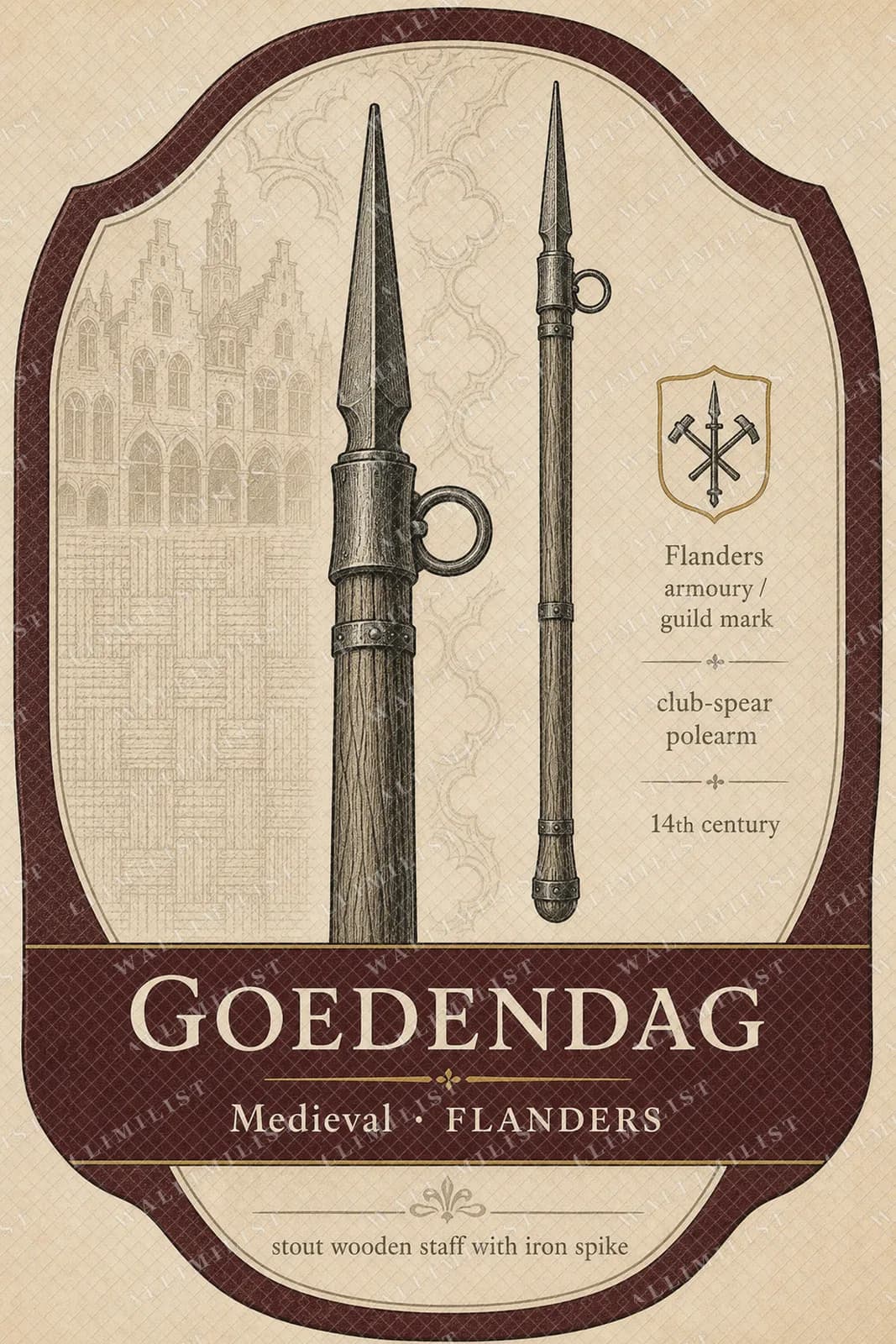 Actual watermarked print of Goedendag — Forgotten Weapons