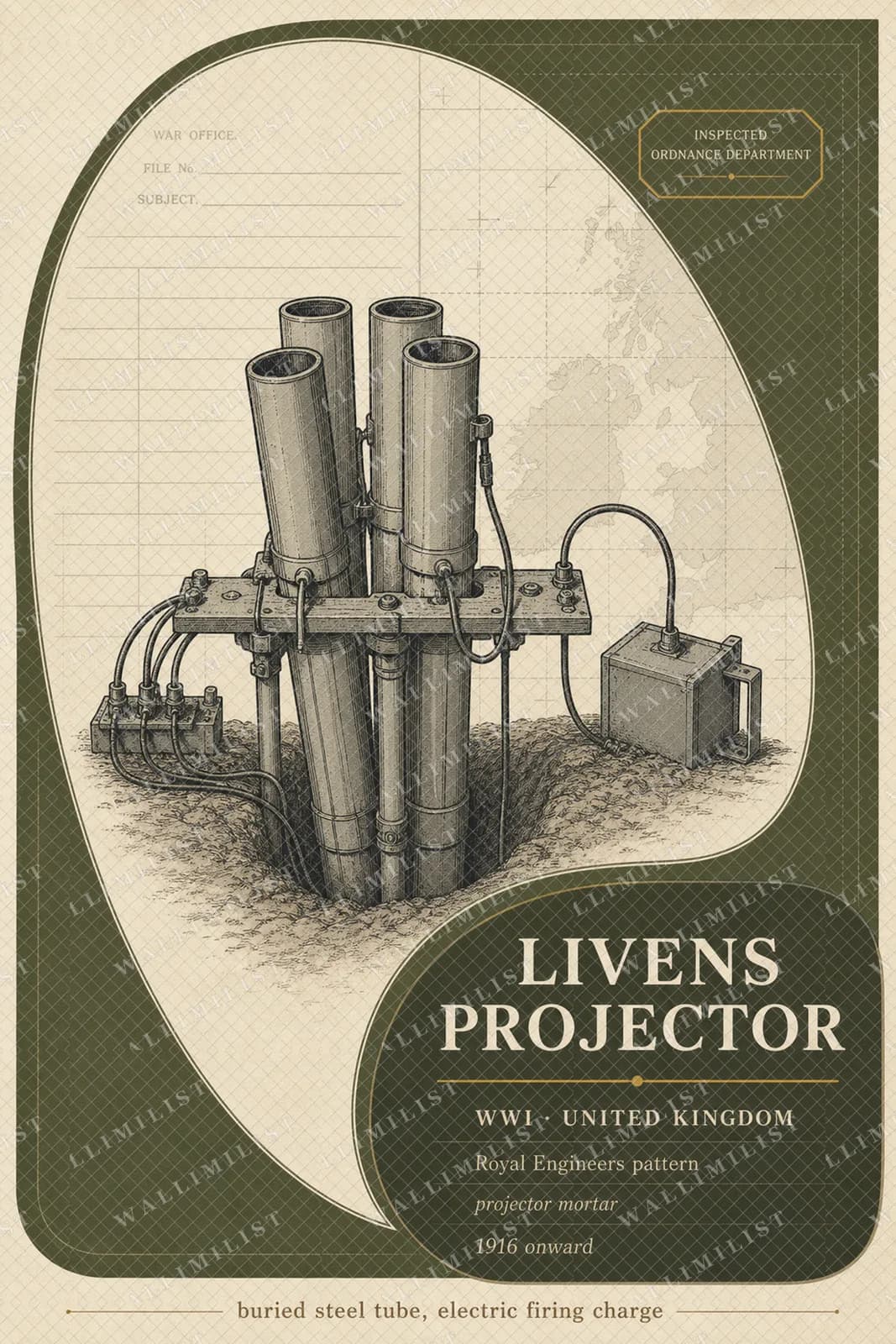 Actual watermarked print of Livens Projector — Forgotten Weapons