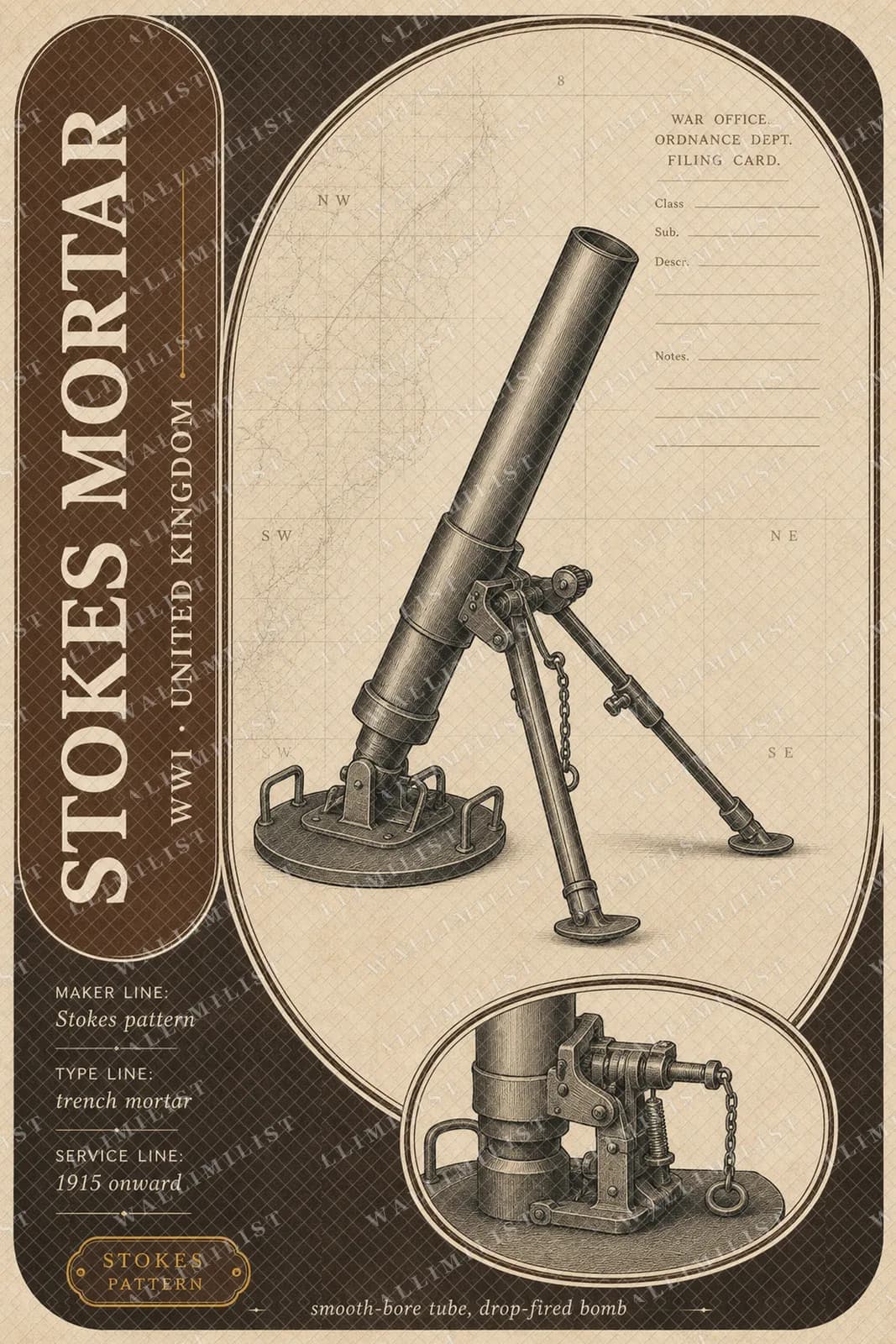 Actual watermarked print of Stokes Mortar — Forgotten Weapons