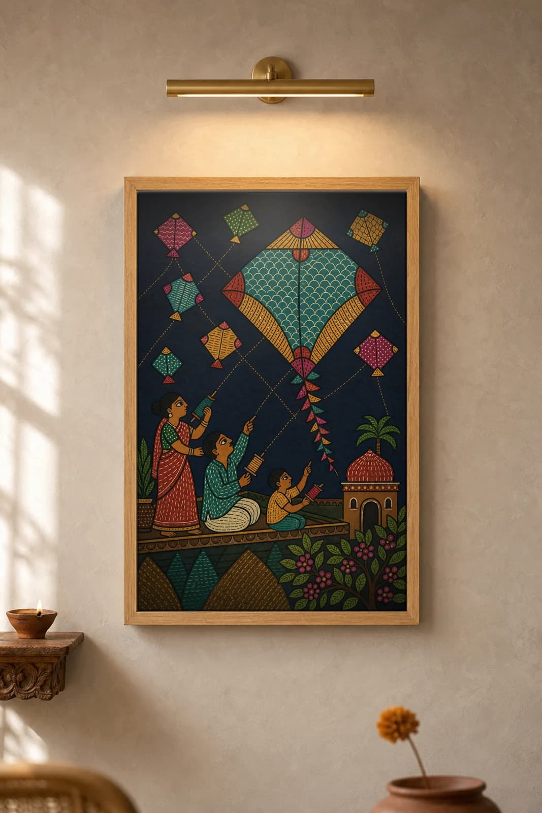 Kite Terrace — framed museum print, Gond