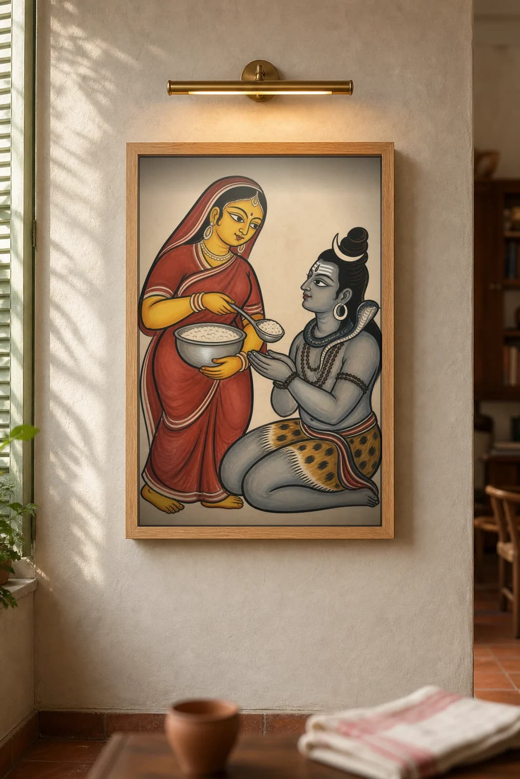 Annapurna — framed museum print, Kalighat