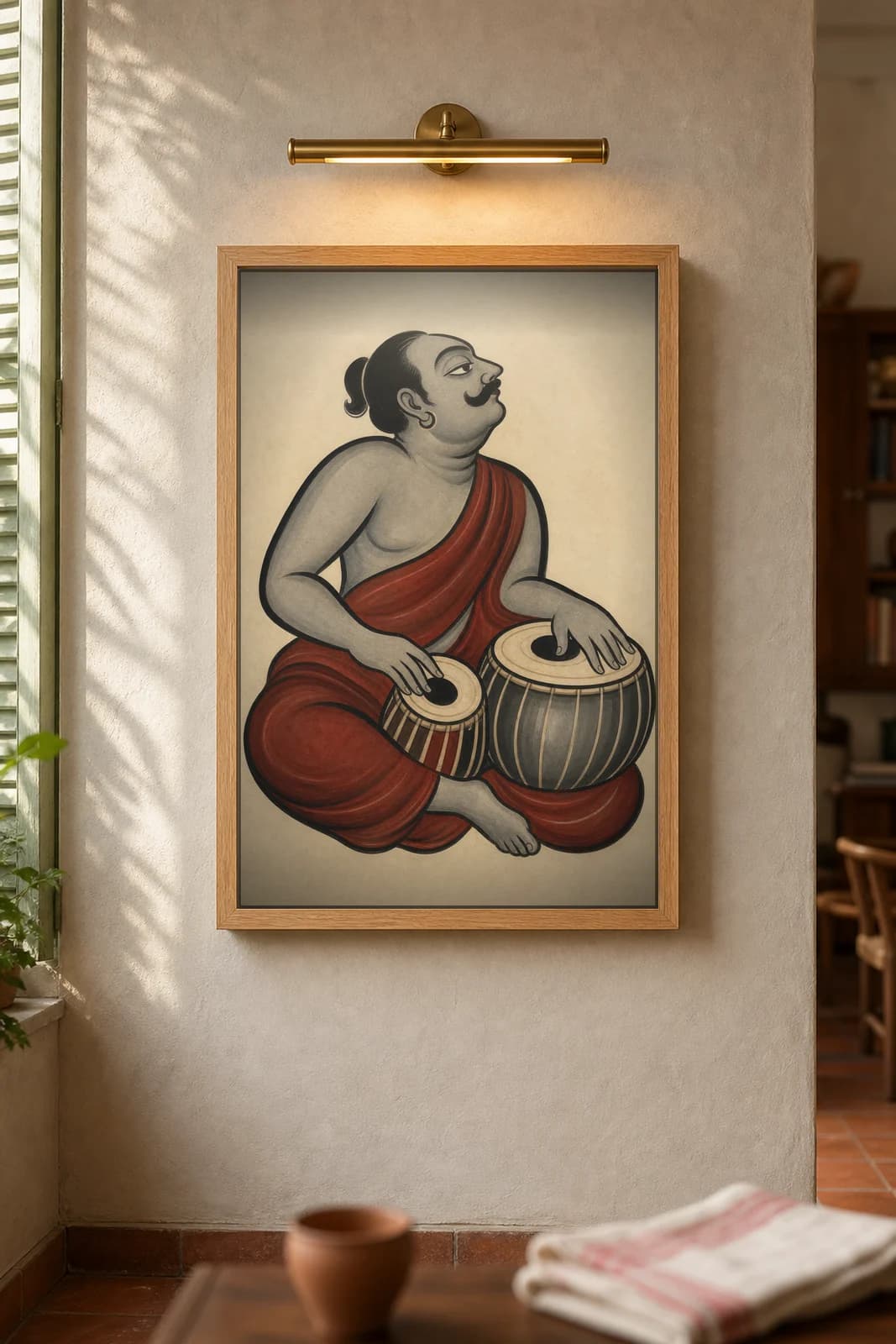 The Ostad — framed museum print, Kalighat