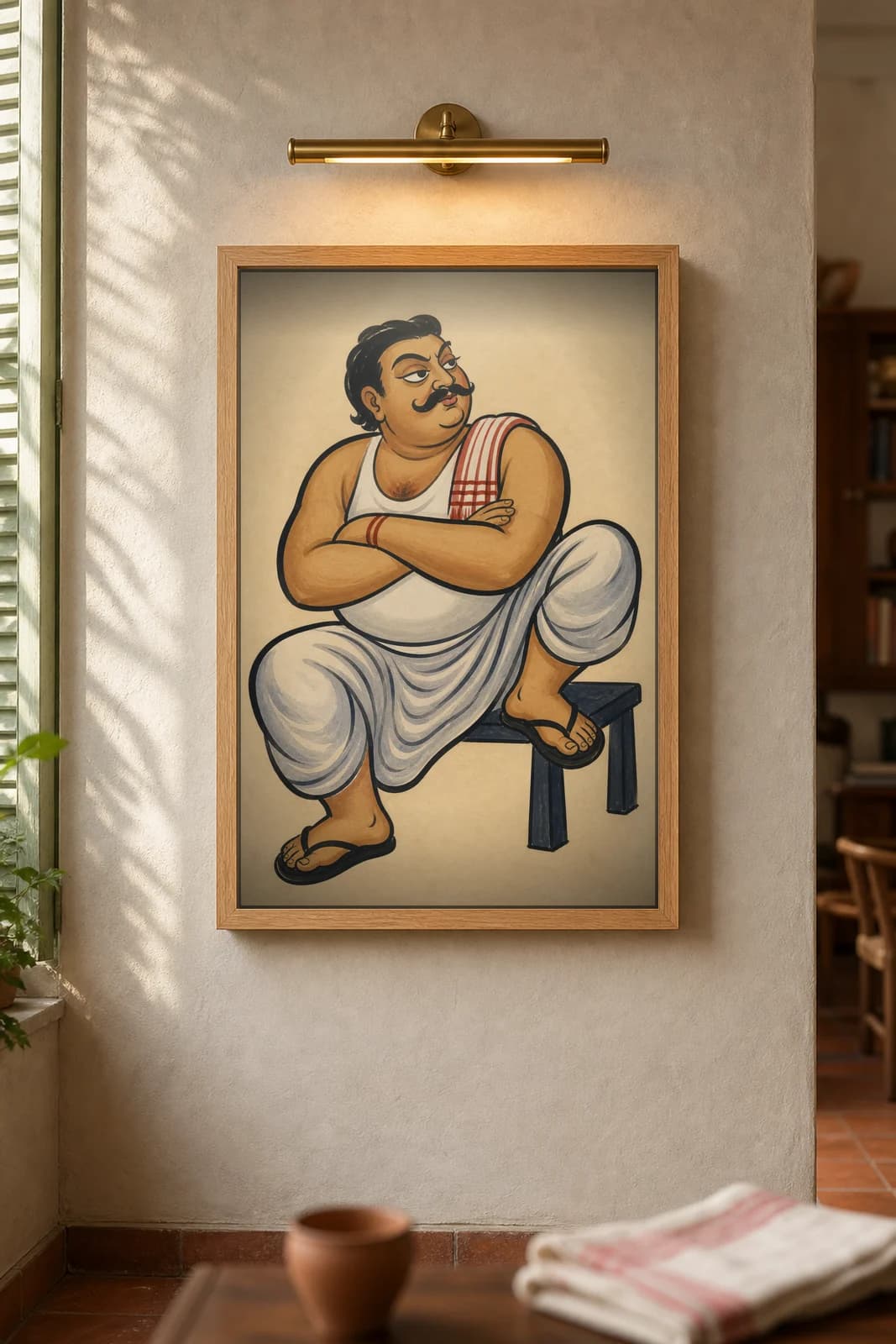 The Para Dada — framed museum print, Kalighat