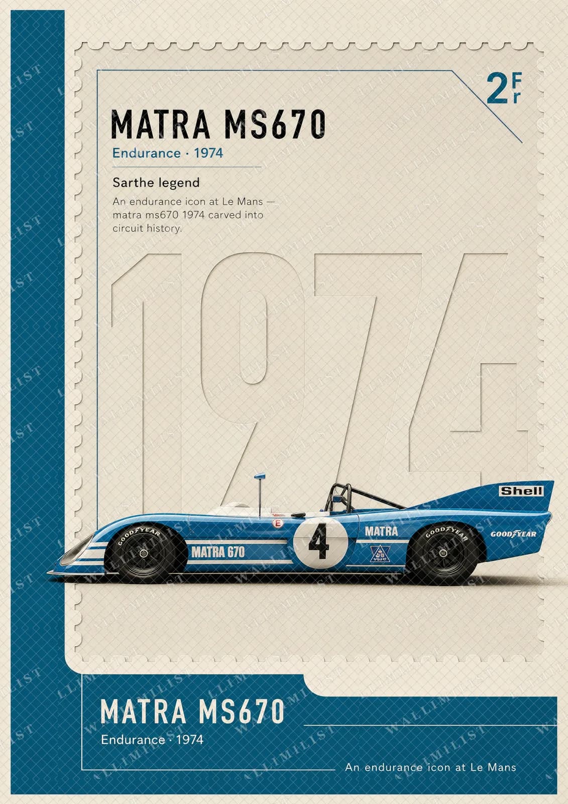 Actual watermarked print of Matra MS670