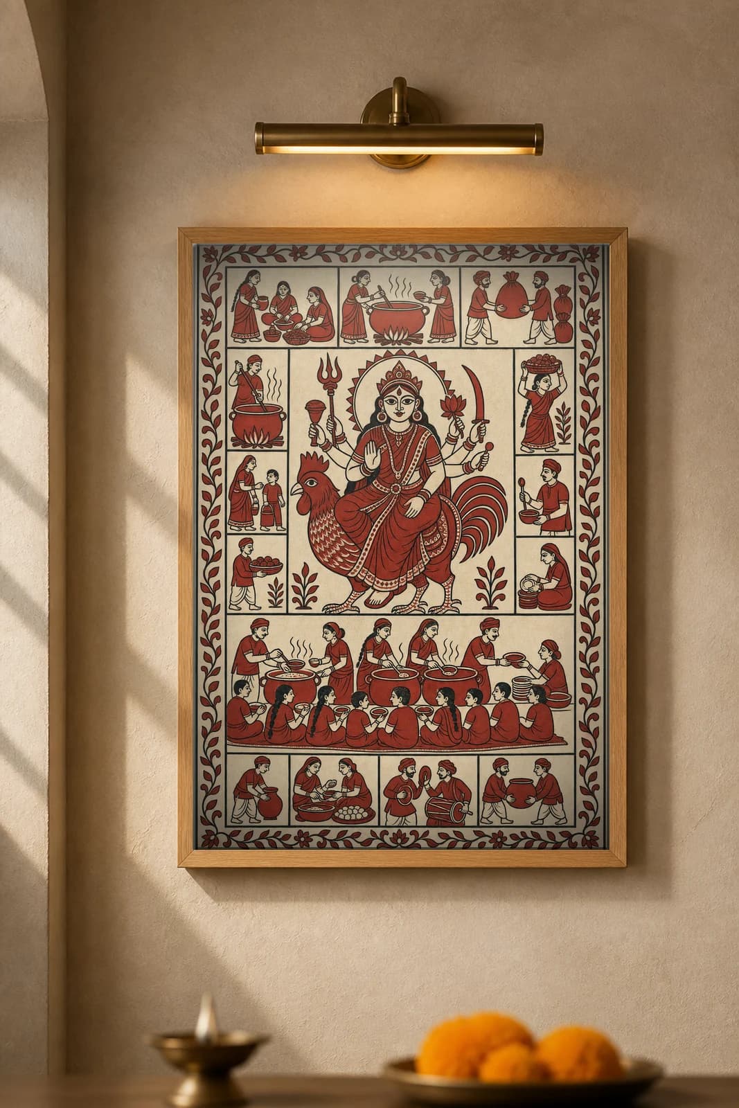 The Community Kitchen — framed museum print, Mata Ni Pachedi