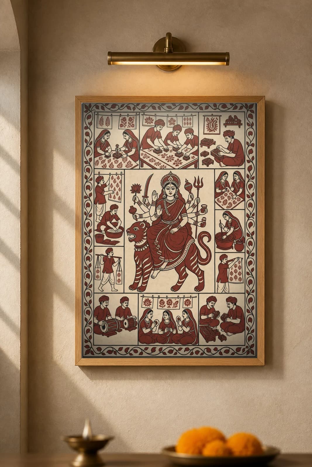 The Block Printers — framed museum print, Mata Ni Pachedi
