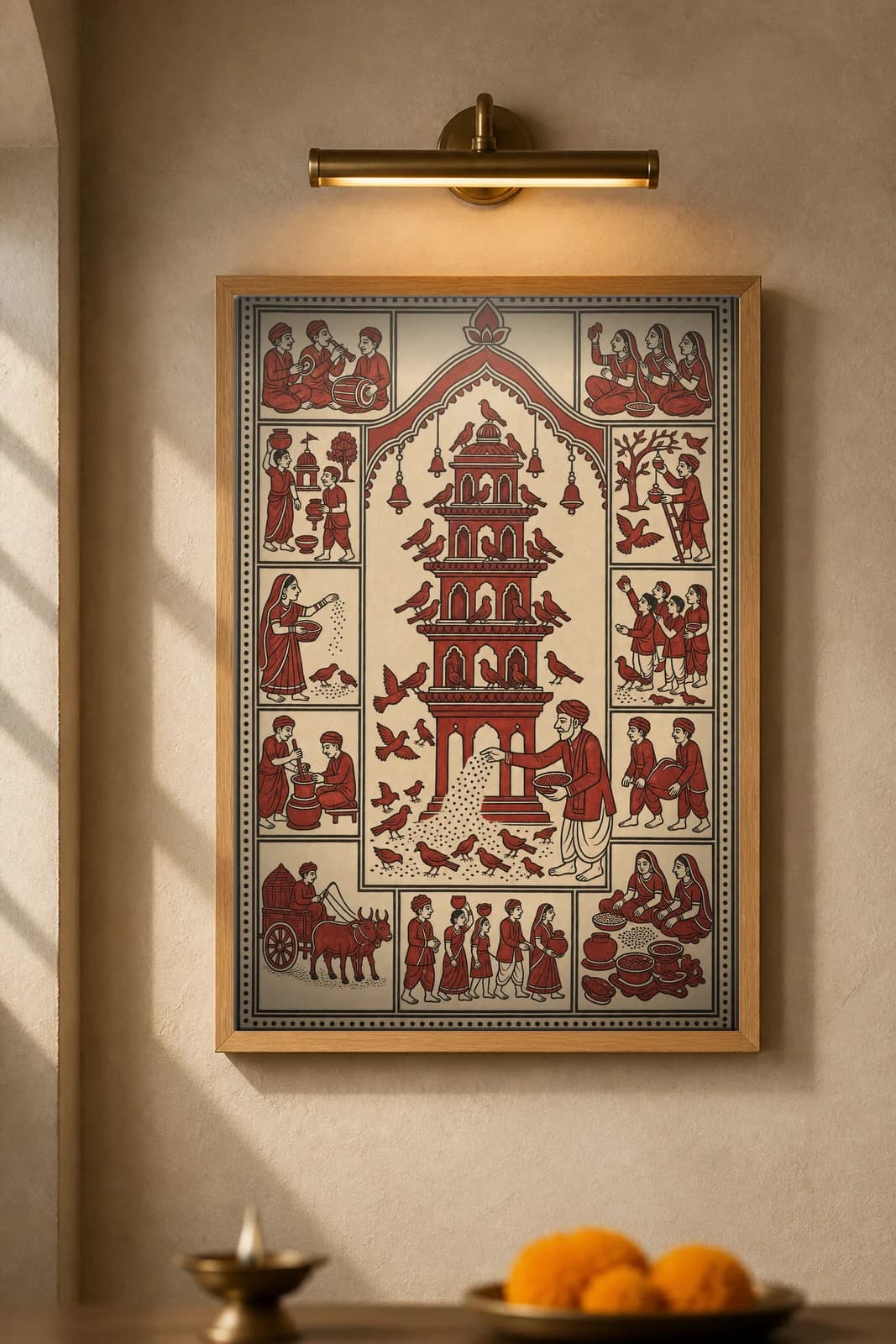 The Chabutaro — framed museum print, Mata Ni Pachedi