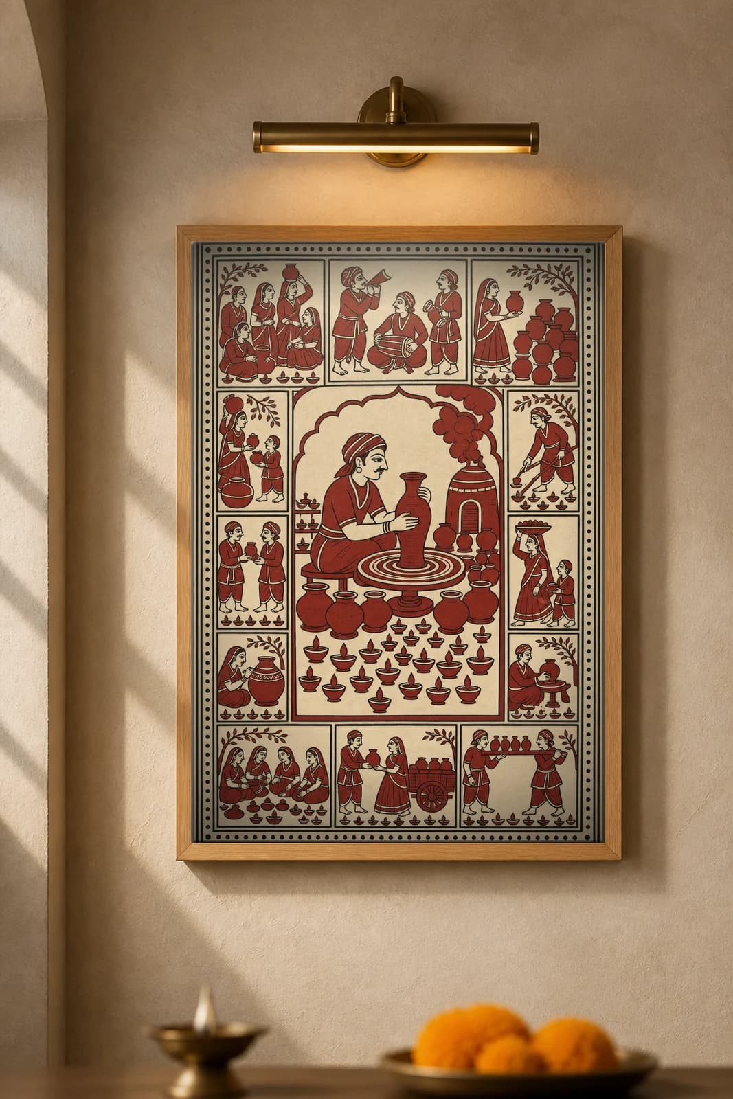 The Potter — framed museum print, Mata Ni Pachedi