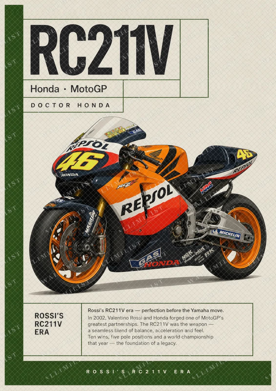 Actual watermarked print of RC211V
