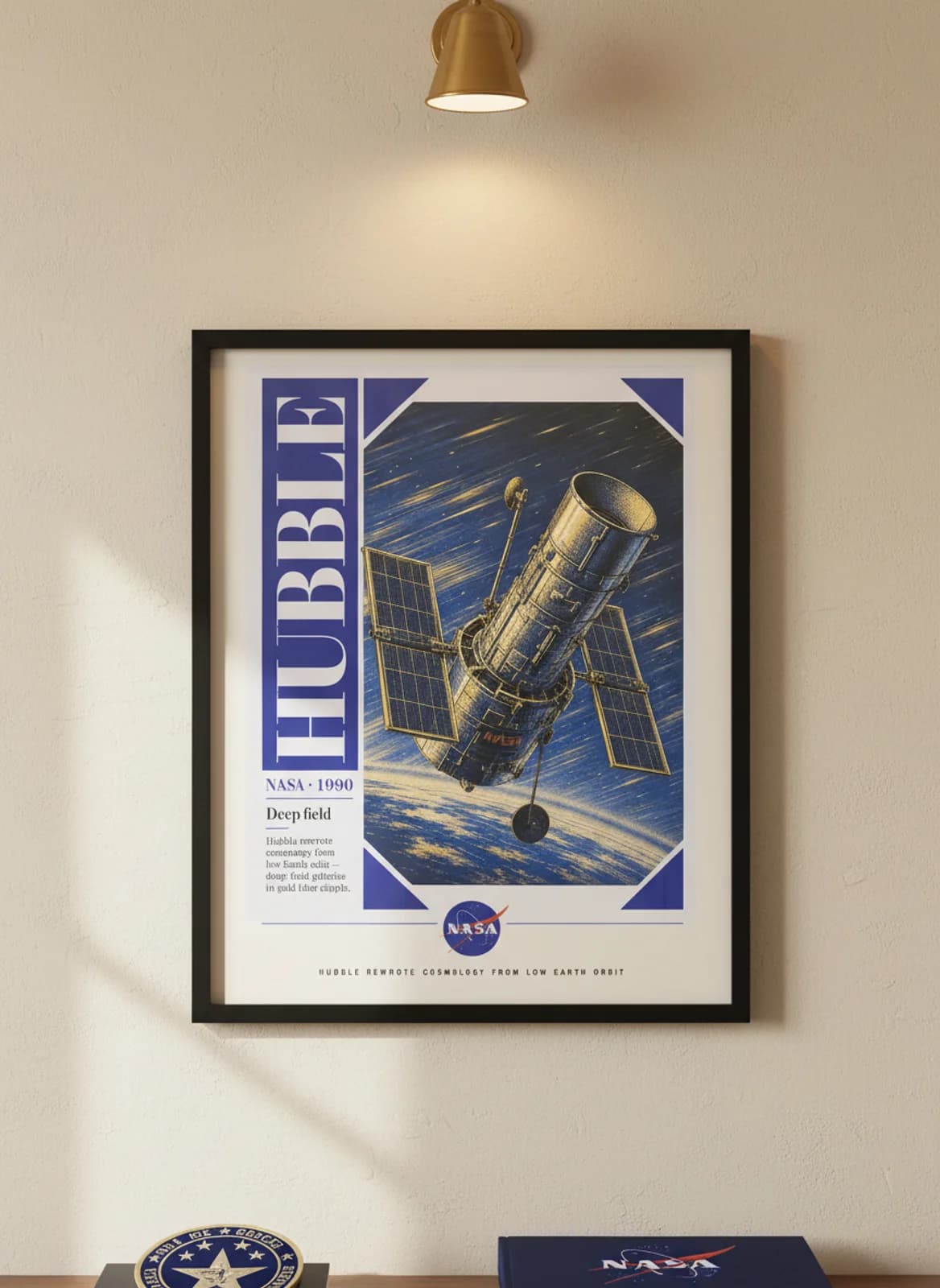 HUBBLE — NASA Missions — framed museum print, Nasa Missions