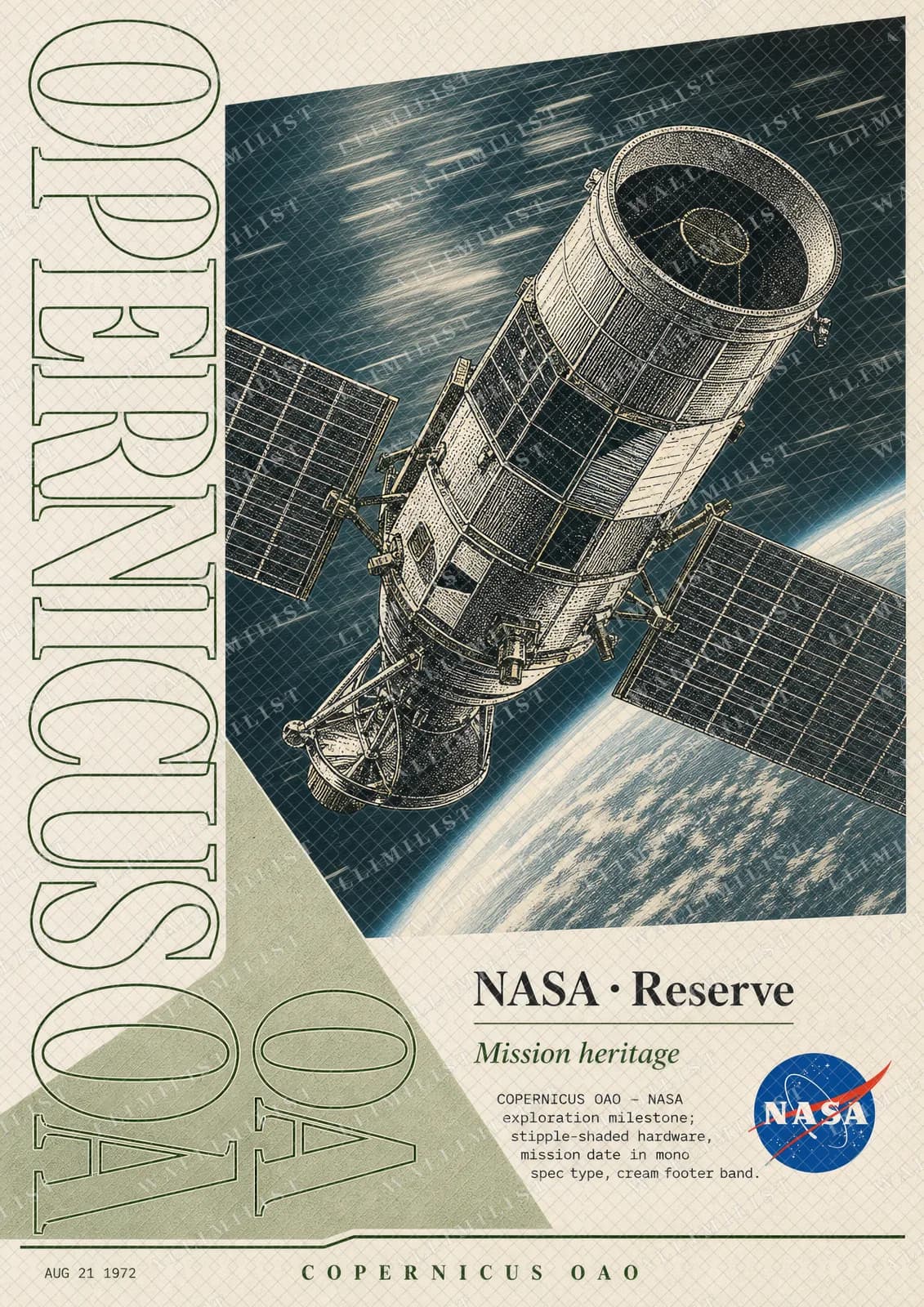 Actual watermarked print of COPERNICUS OAO — NASA Missions