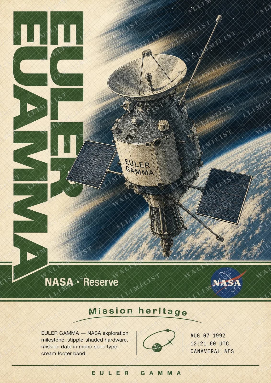 Actual watermarked print of EULER GAMMA — NASA Missions