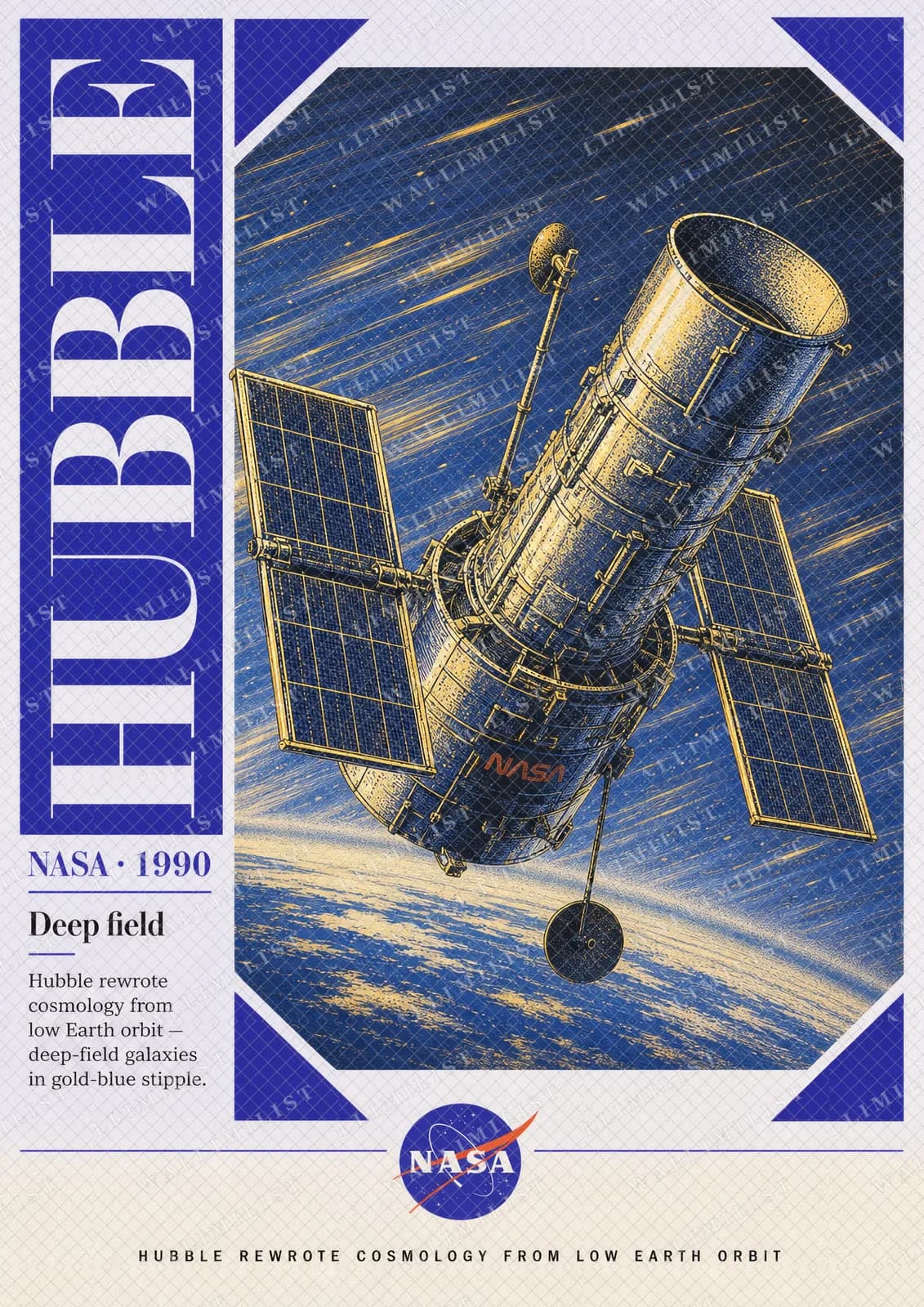 Actual watermarked print of HUBBLE — NASA Missions