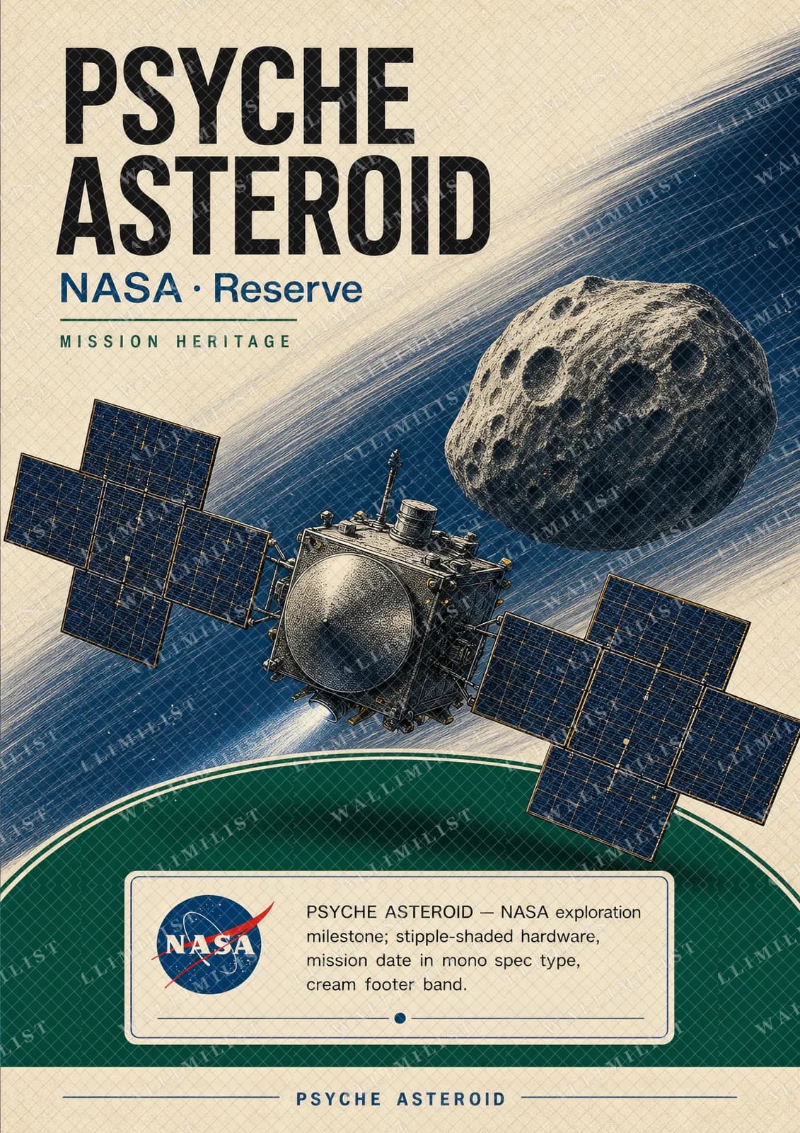 Actual watermarked print of PSYCHE ASTEROID — NASA Missions