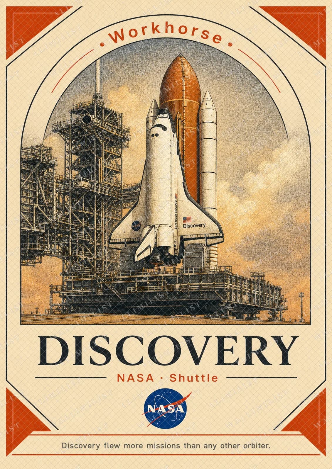 Actual watermarked print of DISCOVERY — NASA Missions