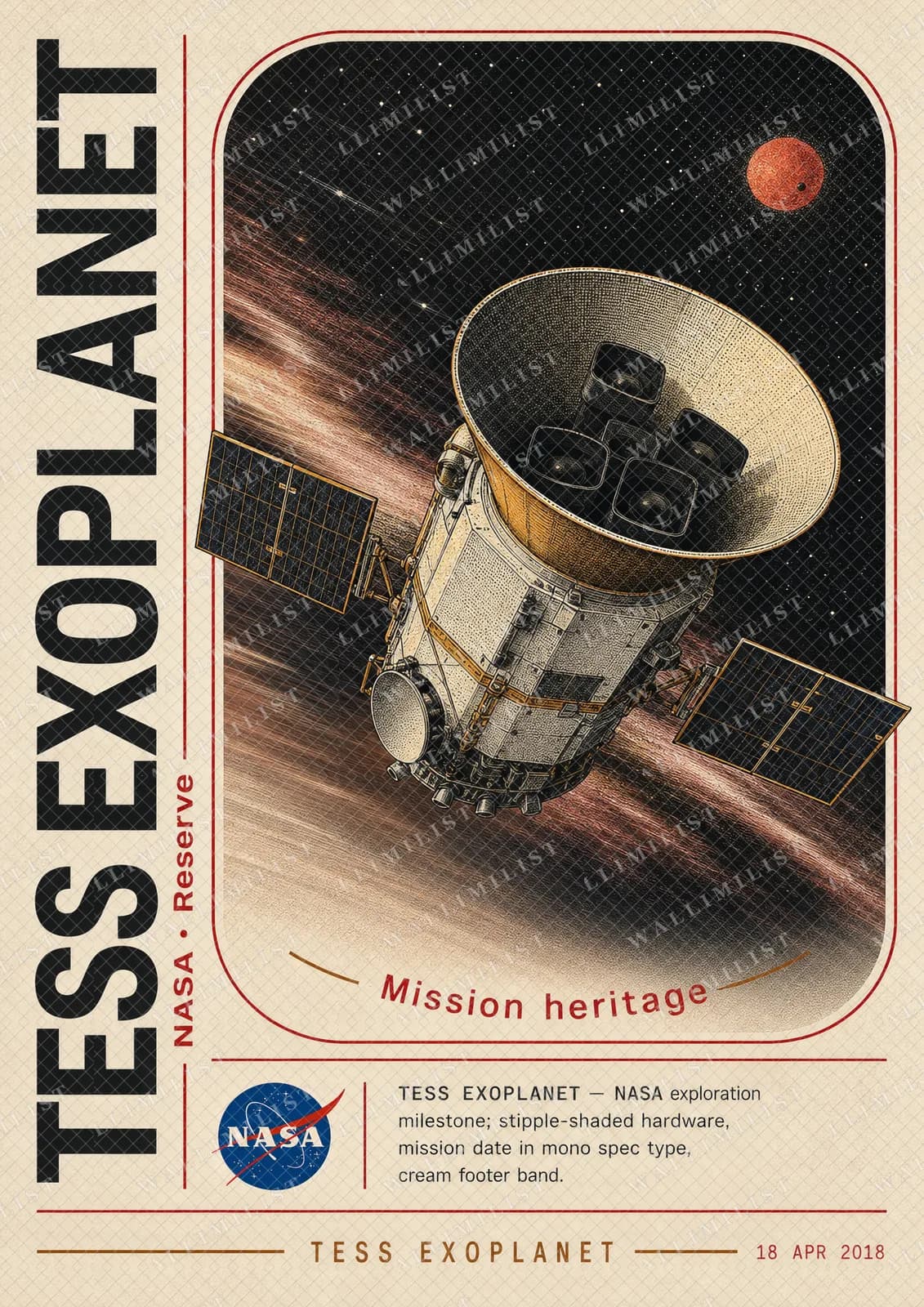 Actual watermarked print of TESS EXOPLANET — NASA Missions