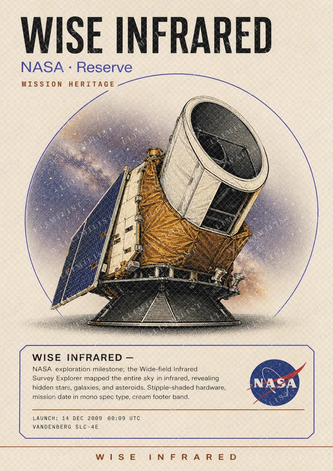 Actual watermarked print of WISE INFRARED — NASA Missions