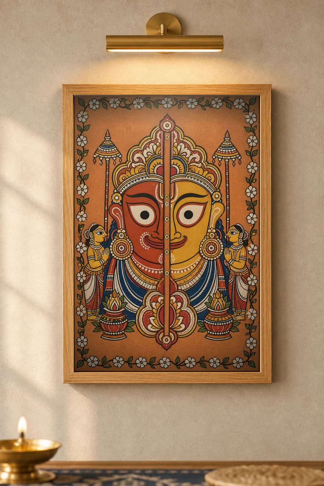 Anasara Pati — framed museum print, Pattachitra